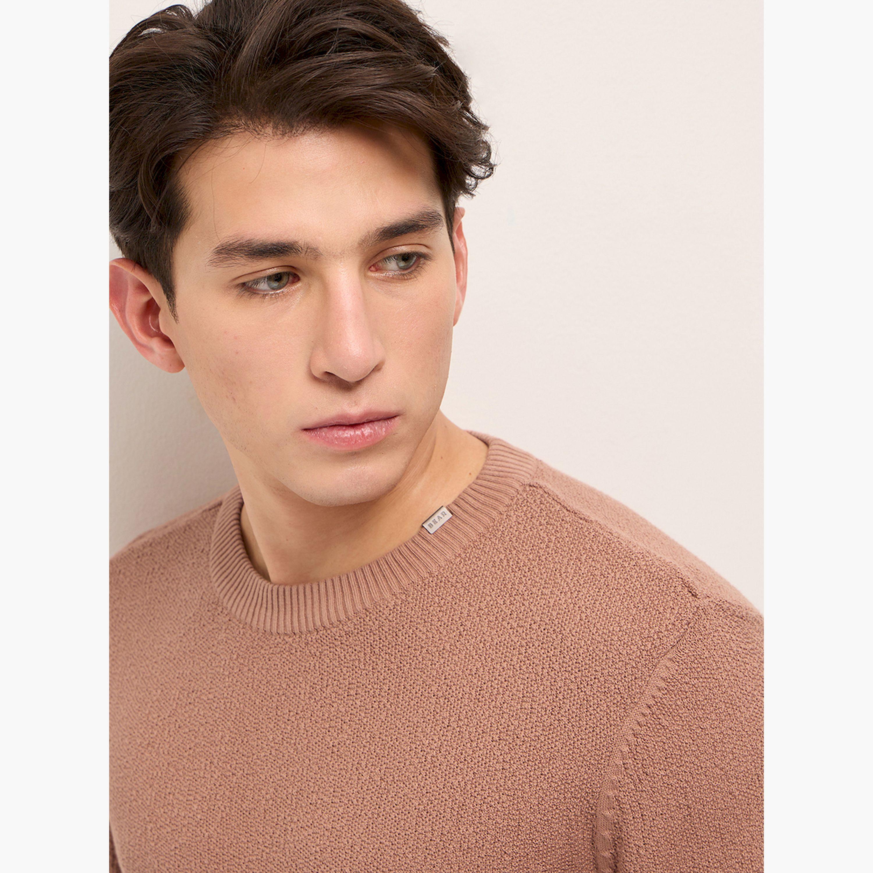 The Bear House X Styli Men Pure Cotton Flat Knit Regular Fit T-Shirt-men-winterwear-hoodiesandsweatshirts-image-3