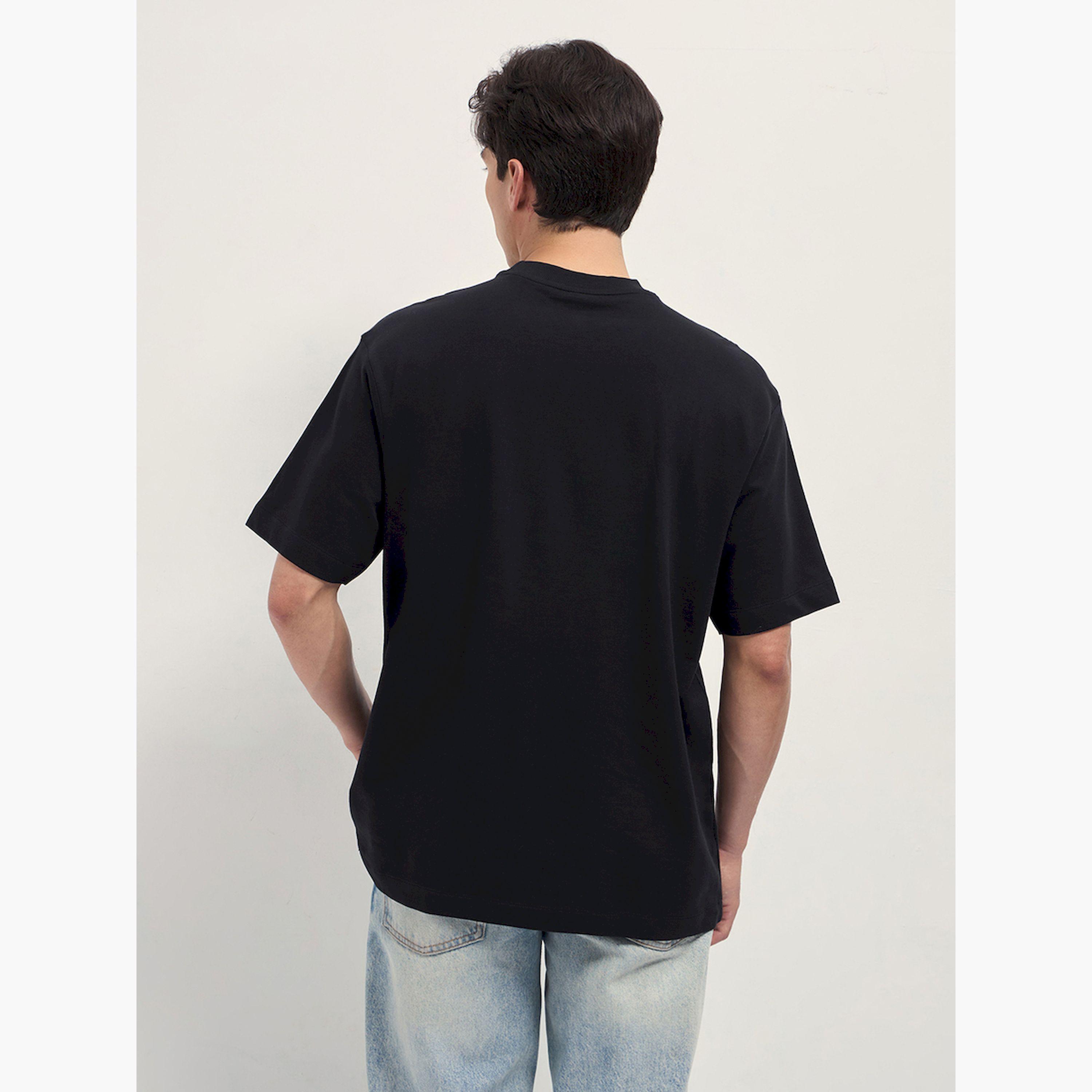 تيشيرت رجالي قطن خالص بياقة دائرية وقصة فضفاضة-men-clothing-tshirtsandpolos-tshirts-image-4