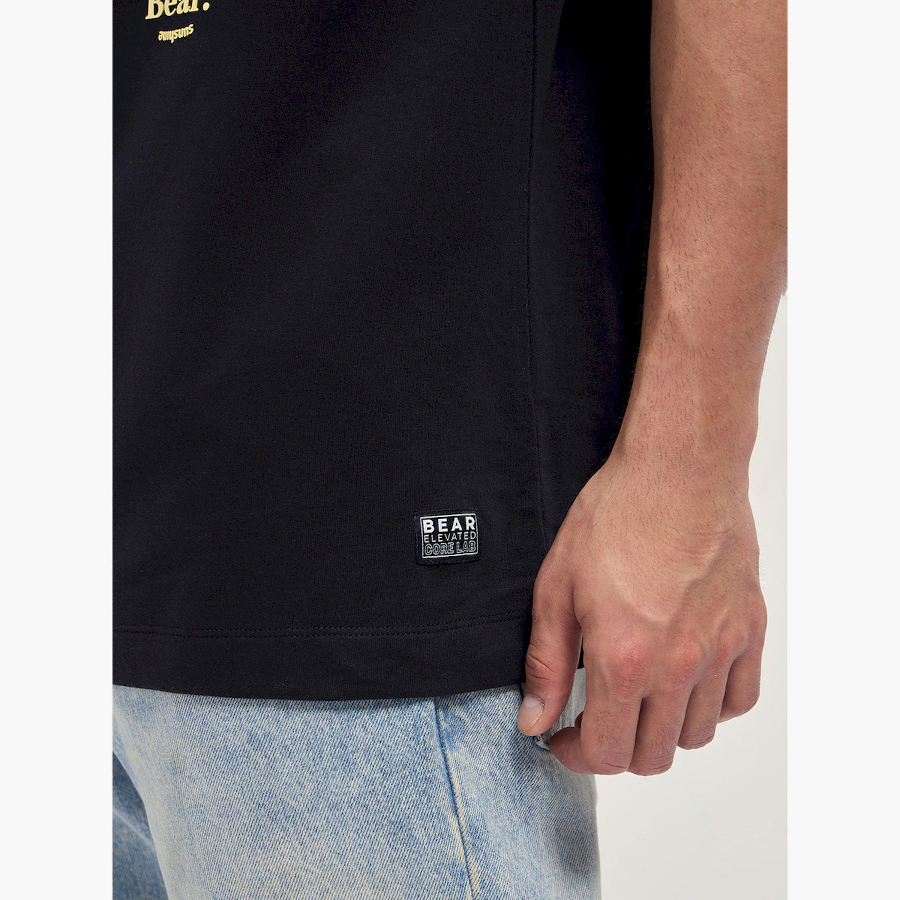 تيشيرت رجالي قطن خالص بياقة دائرية وقصة فضفاضة-men-clothing-tshirtsandpolos-tshirts-image-6