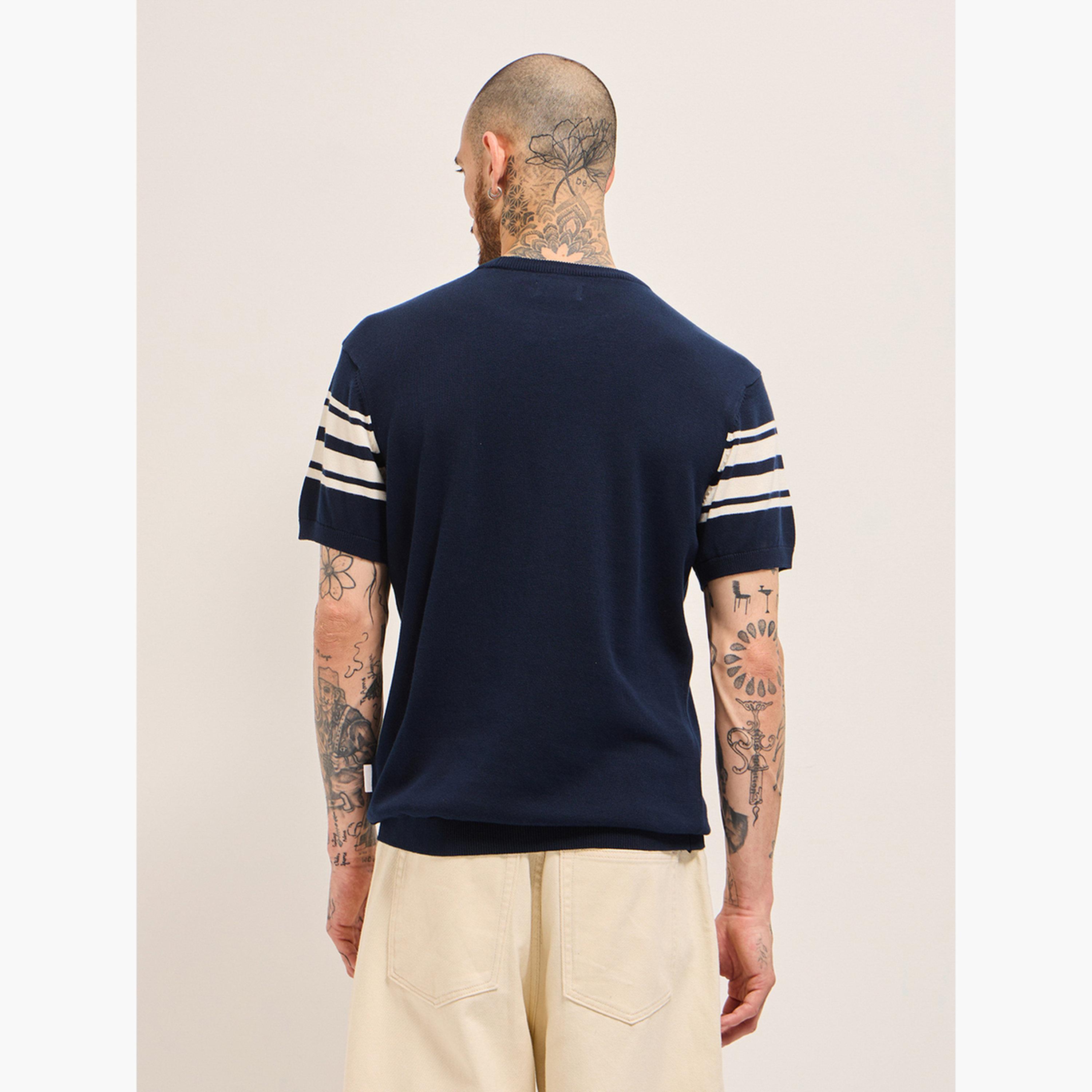 The Bear House X Styli Men Pure Cotton Striped Crew Neck T-Shirt-men-clothing-tshirtsandpolos-tshirts-image-6
