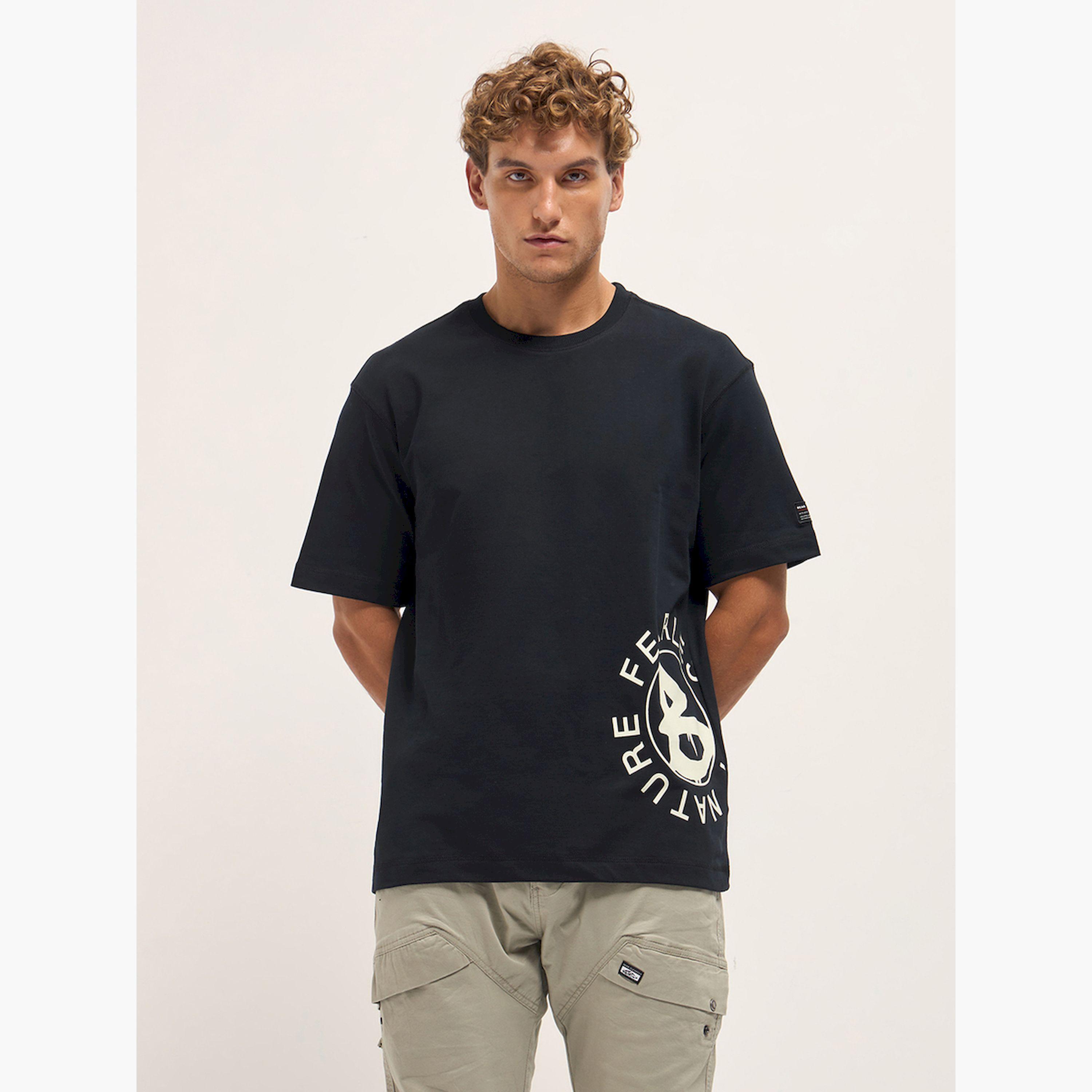 تيشيرت رجالي قطن خالص بطبعة جرافيك وقصة فضفاضة-men-clothing-tshirtsandpolos-tshirts-image-1