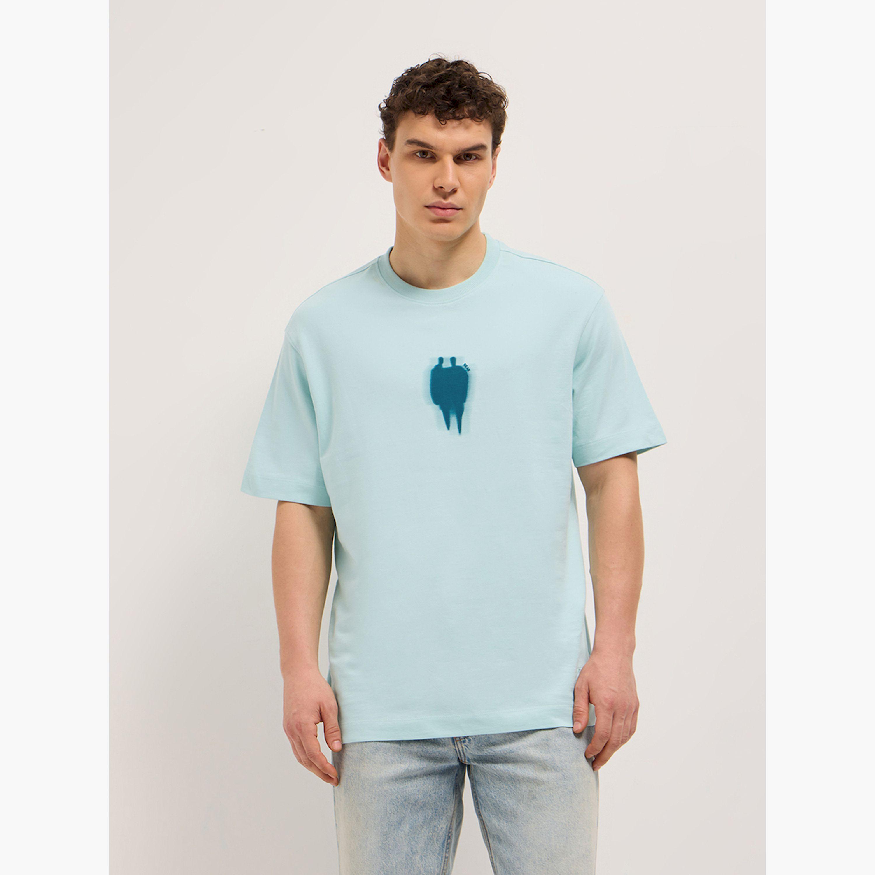 تيشيرت رجالي قطن خالص مطبوع وقصة فضفاضة-men-clothing-tshirtsandpolos-tshirts-image-1