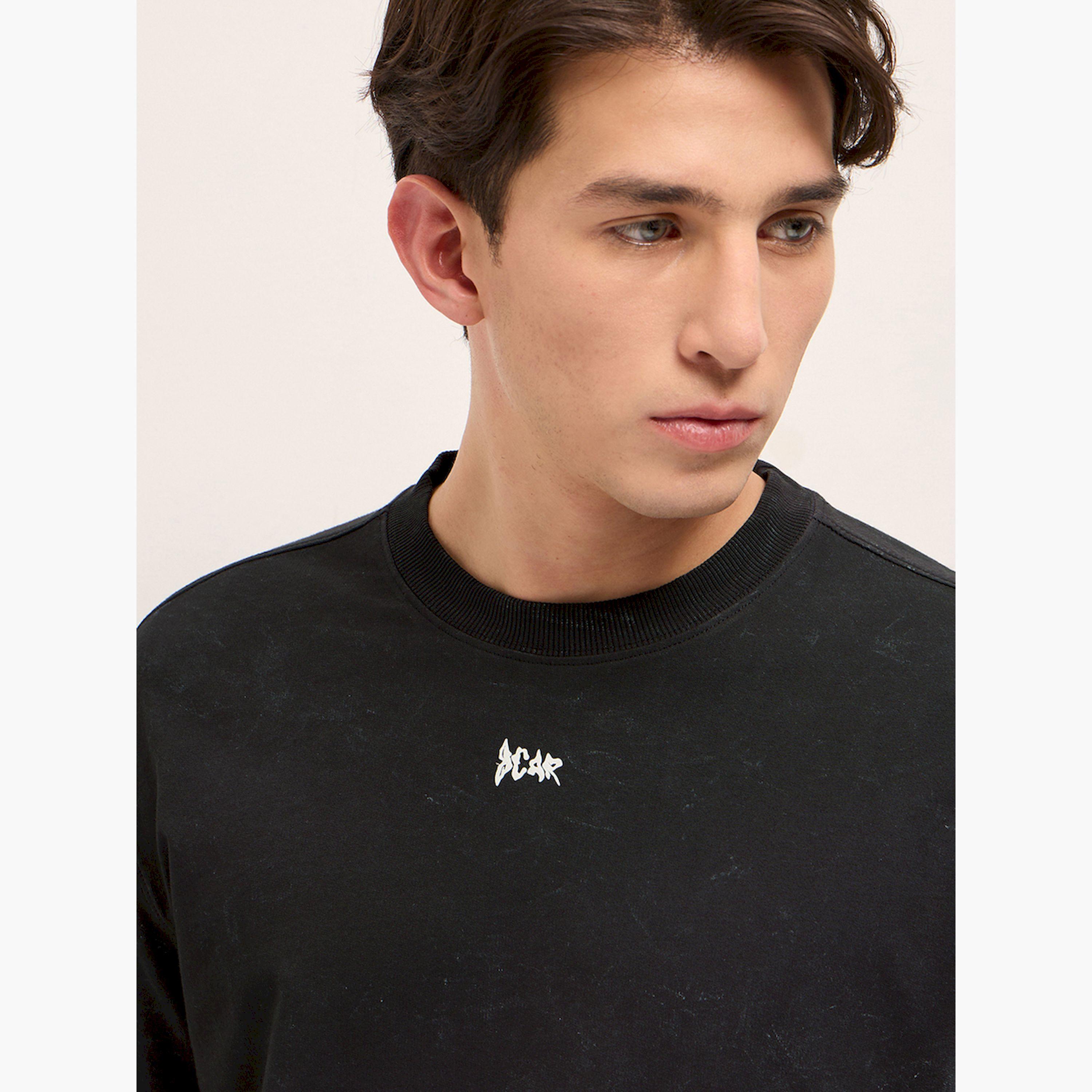 تيشيرت رجالي قطن خالص مغسول وقصة فضفاضة-men-clothing-tshirtsandpolos-tshirts-image-3