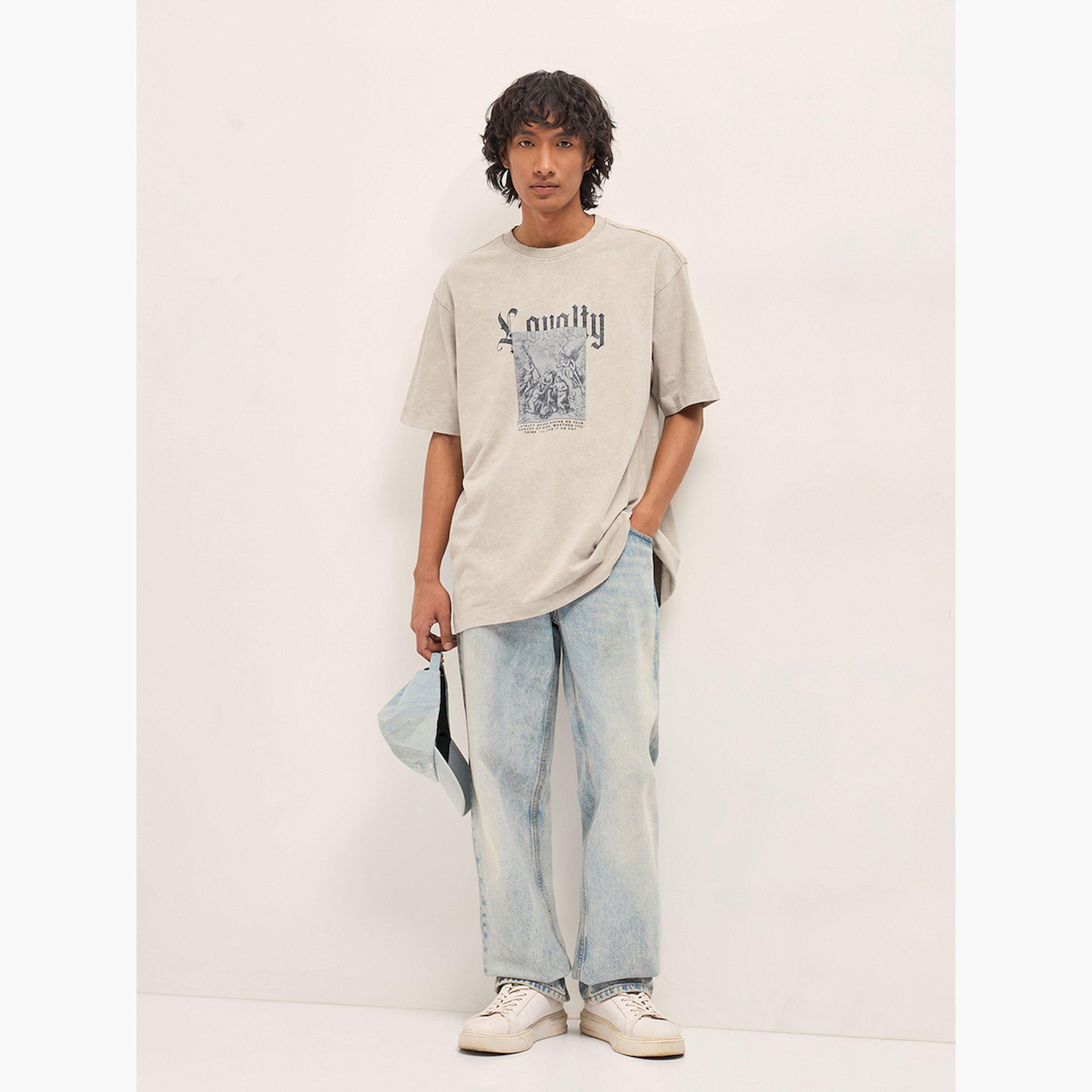The Bear House X Styli Men Pure Cotton Crew Neck Oversized T-Shirt-men-clothing-tshirtsandpolos-tshirts-image-2