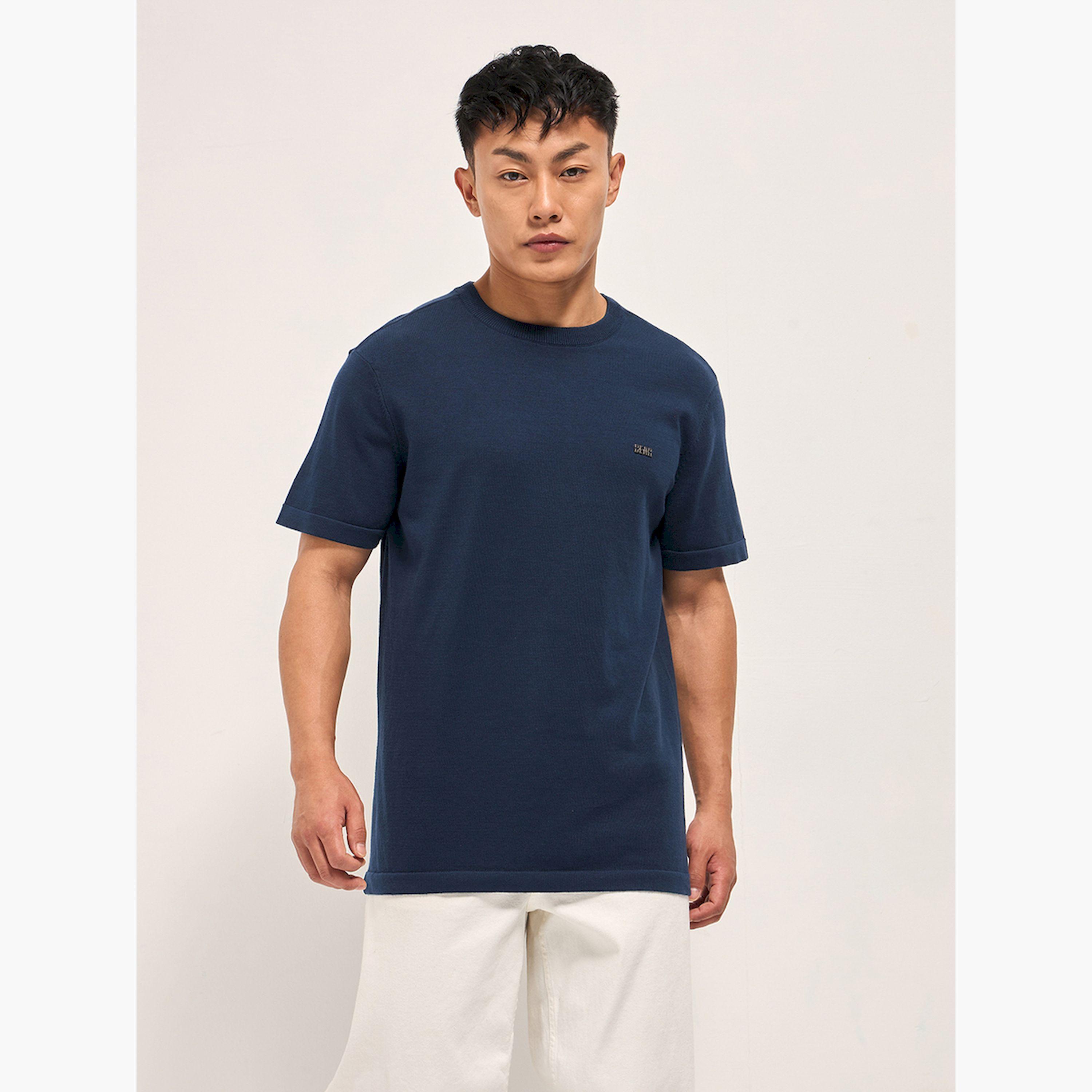 The Bear House X Styli Men Cotton Solid Regular Fit T-Shirt-men-clothing-tshirtsandpolos-tshirts-image-1