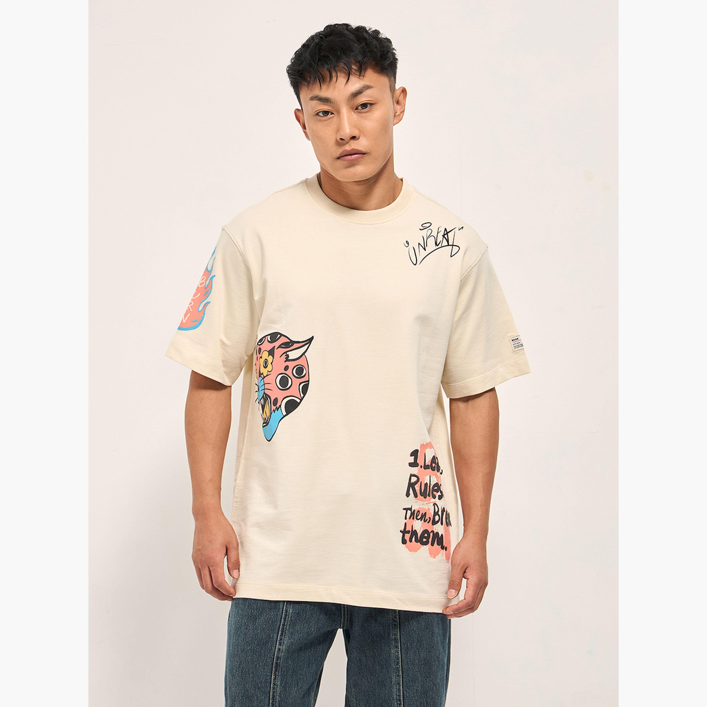 The Bear House X Styli Men Pure Cotton Graphic Oversized T-Shirt-men-clothing-tshirtsandpolos-tshirts-image-1