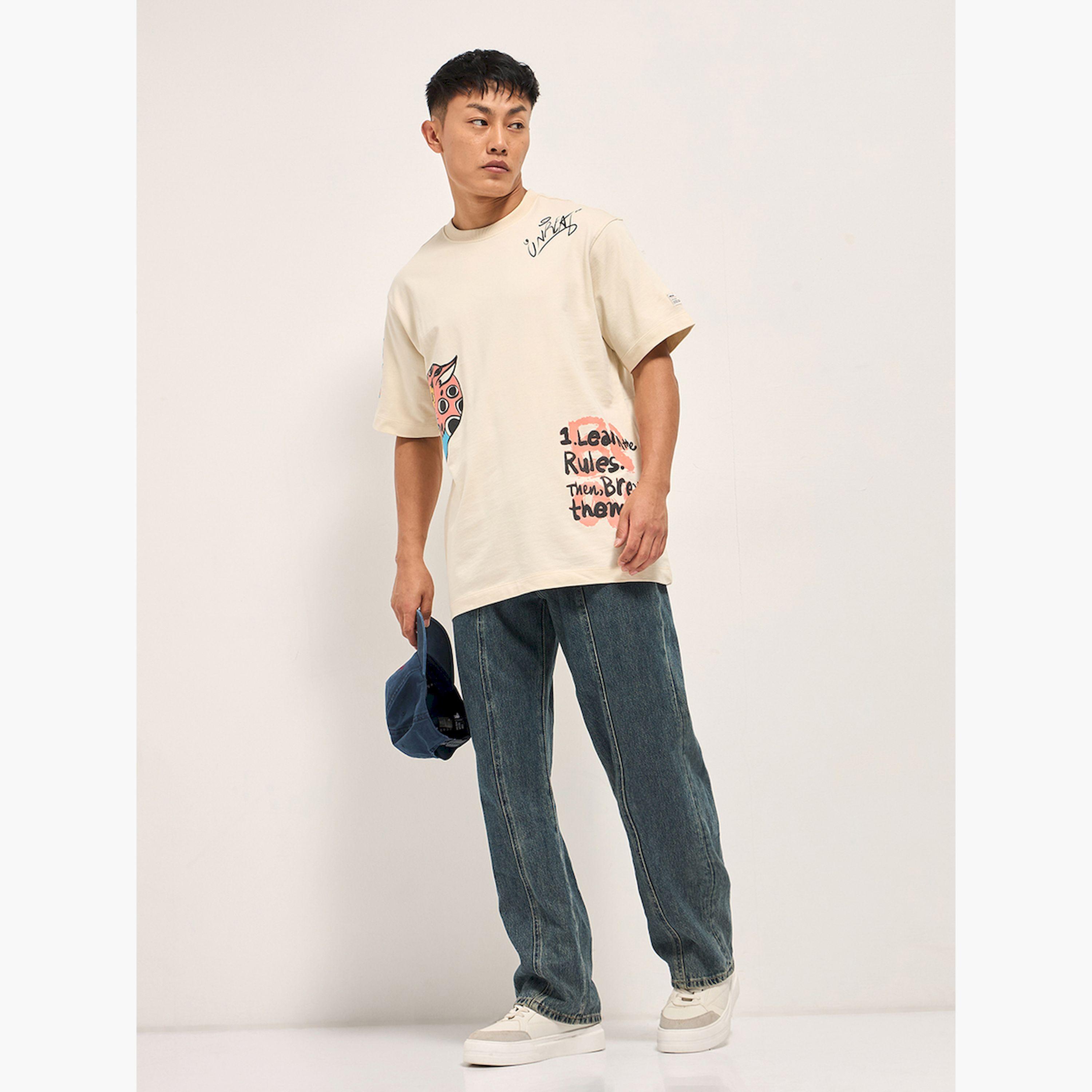 The Bear House X Styli Men Pure Cotton Graphic Oversized T-Shirt-men-clothing-tshirtsandpolos-tshirts-image-2