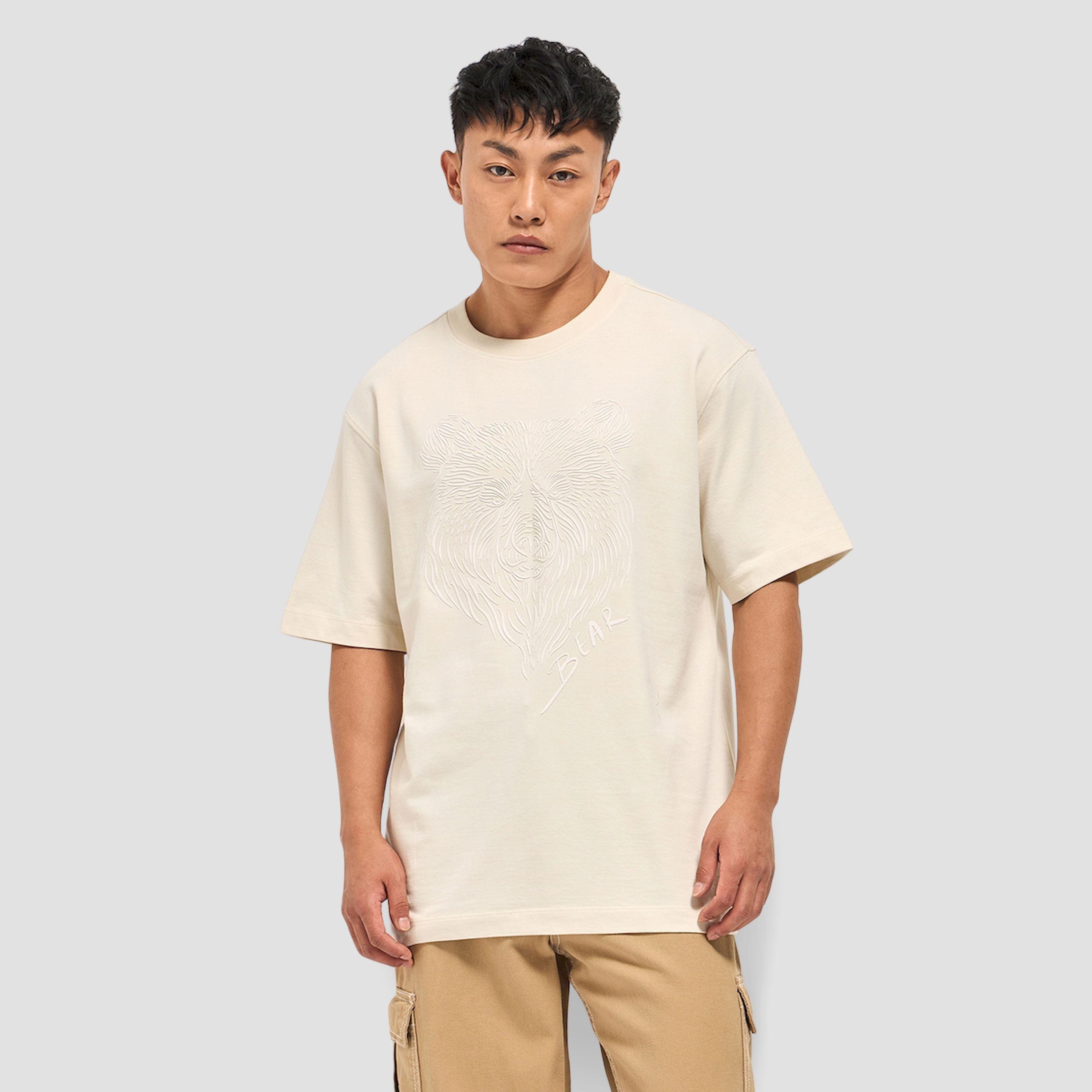 The Bear House X Styli Men Pure Cotton Tonal Print Oversized T-Shirt-men-clothing-tshirtsandpolos-tshirts-image-1