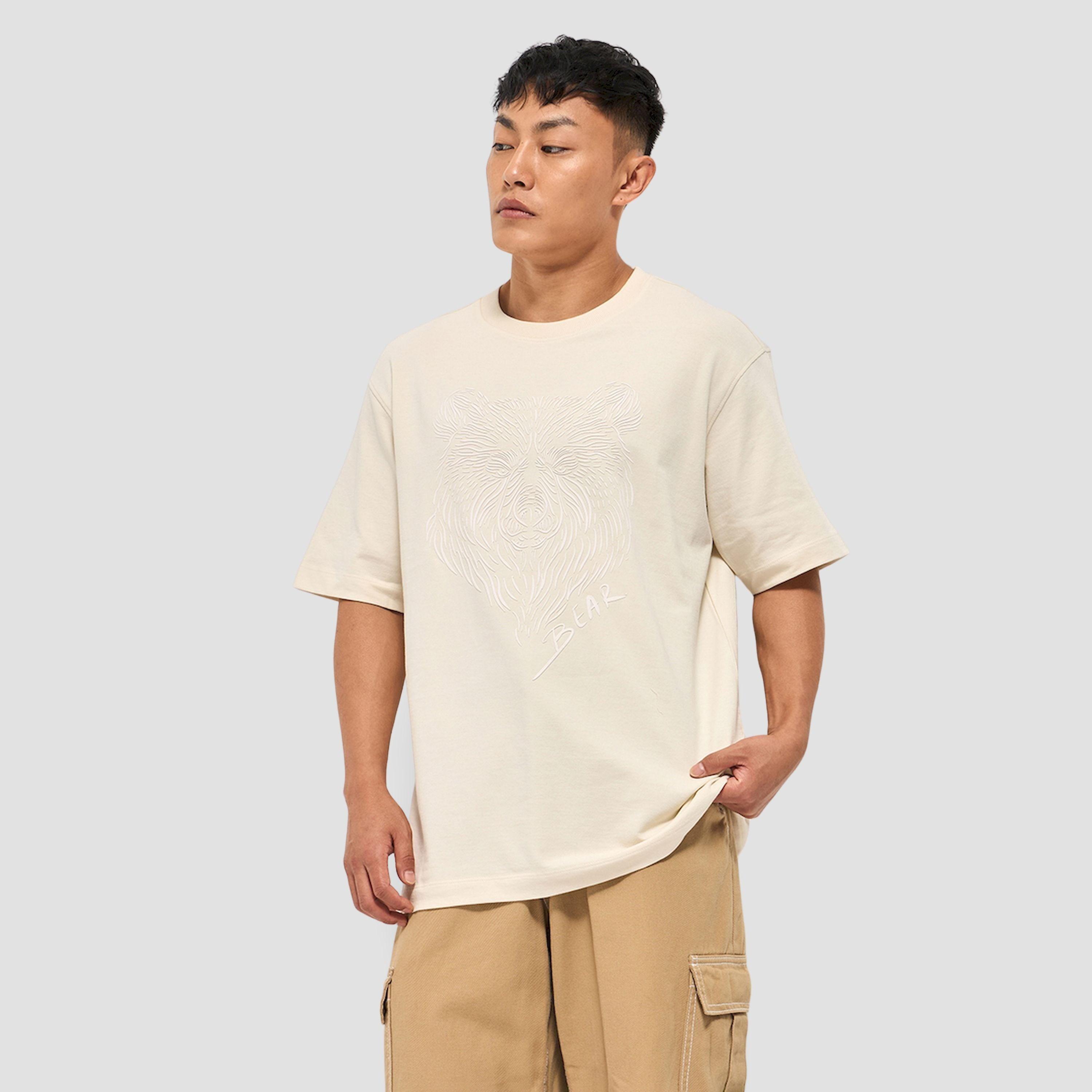The Bear House X Styli Men Pure Cotton Tonal Print Oversized T-Shirt-men-clothing-tshirtsandpolos-tshirts-image-4