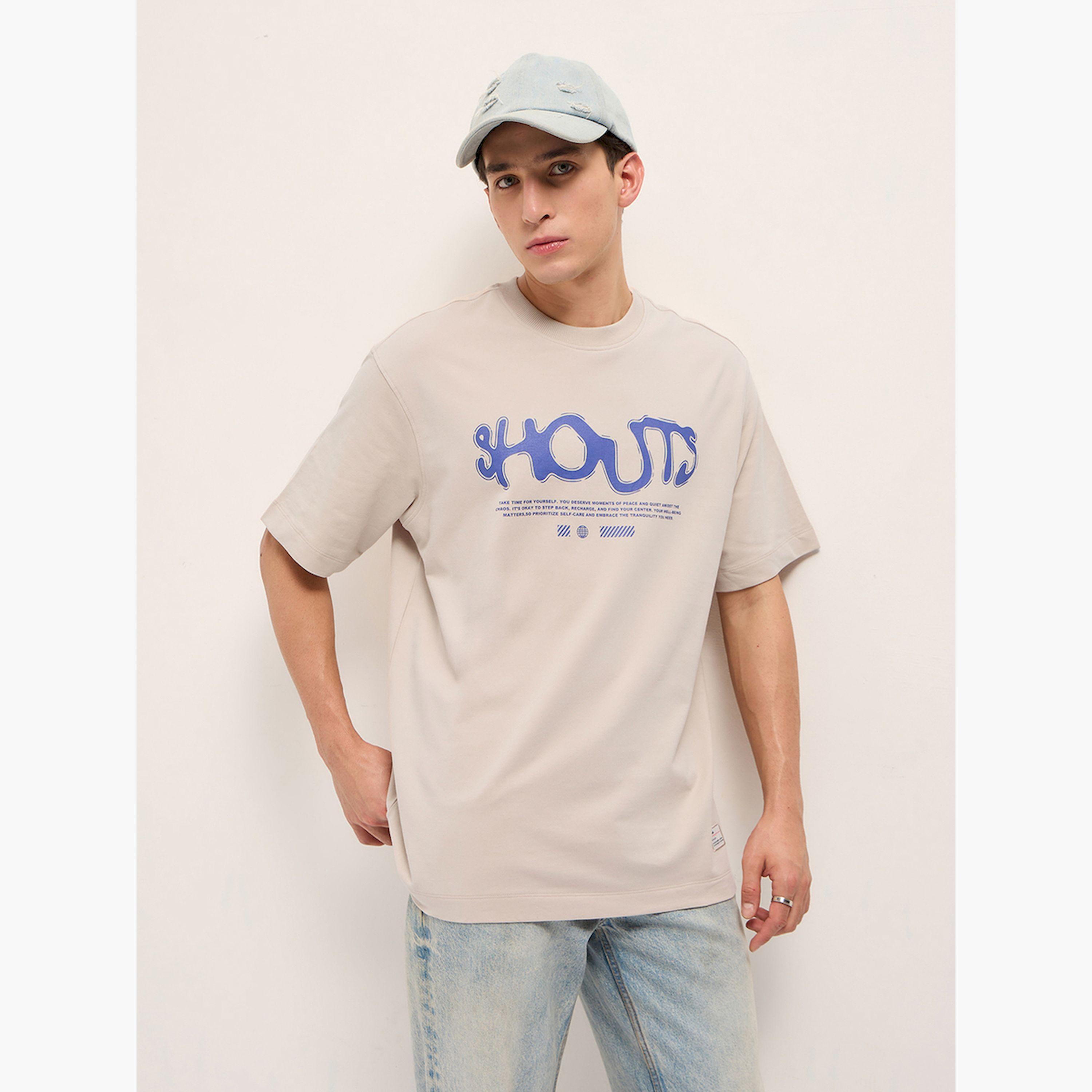 تيشيرت رجالي قطن خالص بياقة دائرية وقصة فضفاضة-men-clothing-tshirtsandpolos-tshirts-image-4