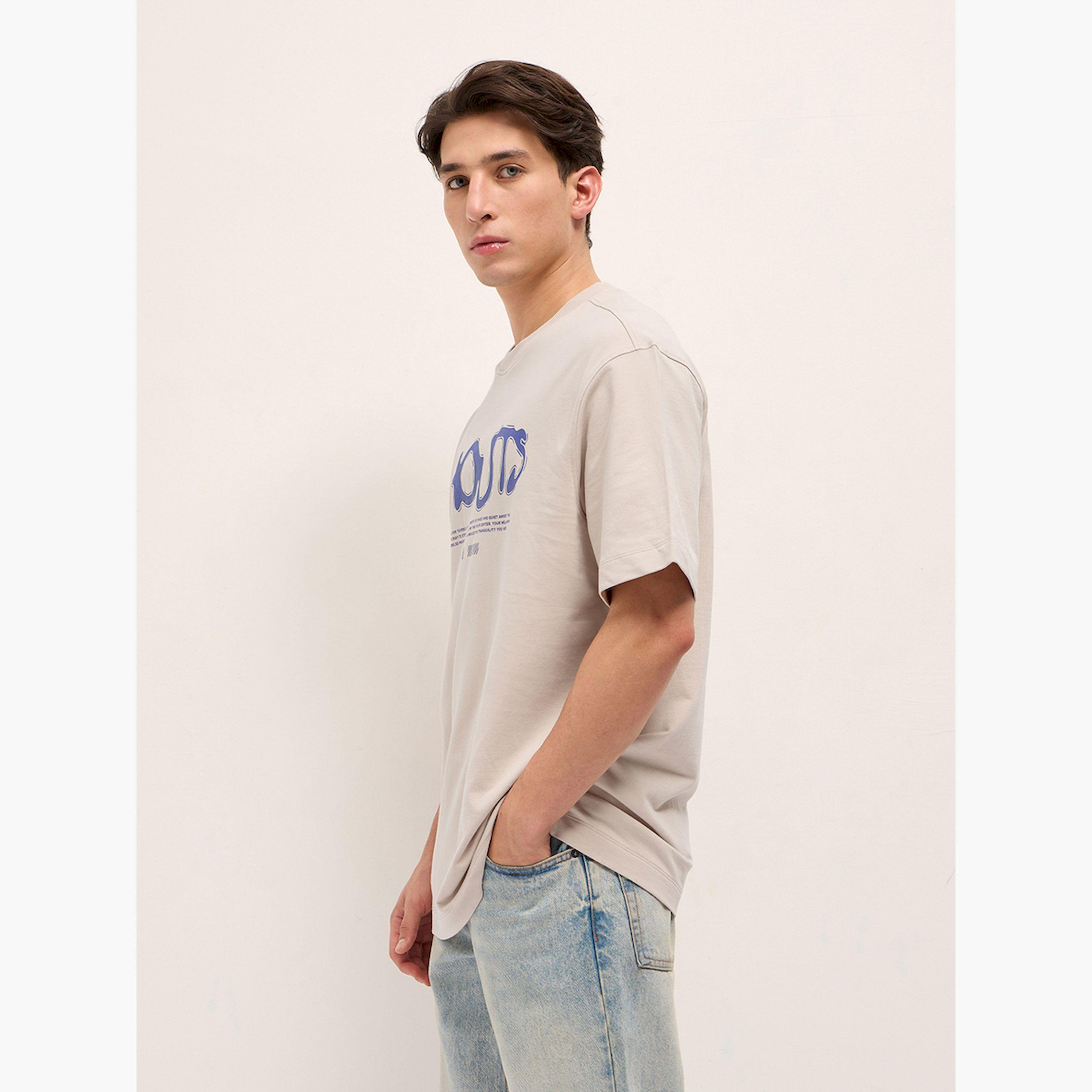 تيشيرت رجالي قطن خالص بياقة دائرية وقصة فضفاضة-men-clothing-tshirtsandpolos-tshirts-image-6