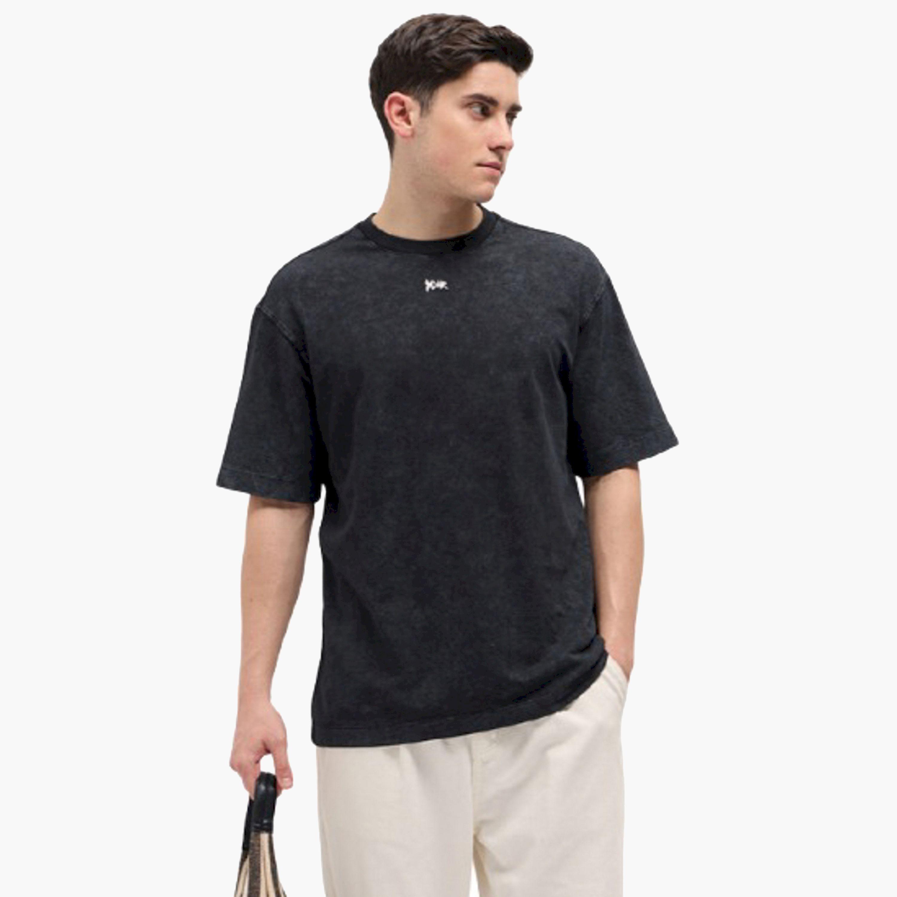 تيشيرت رجالي قطني مغسول بياقة دائرية-men-clothing-tshirtsandpolos-tshirts-image-1