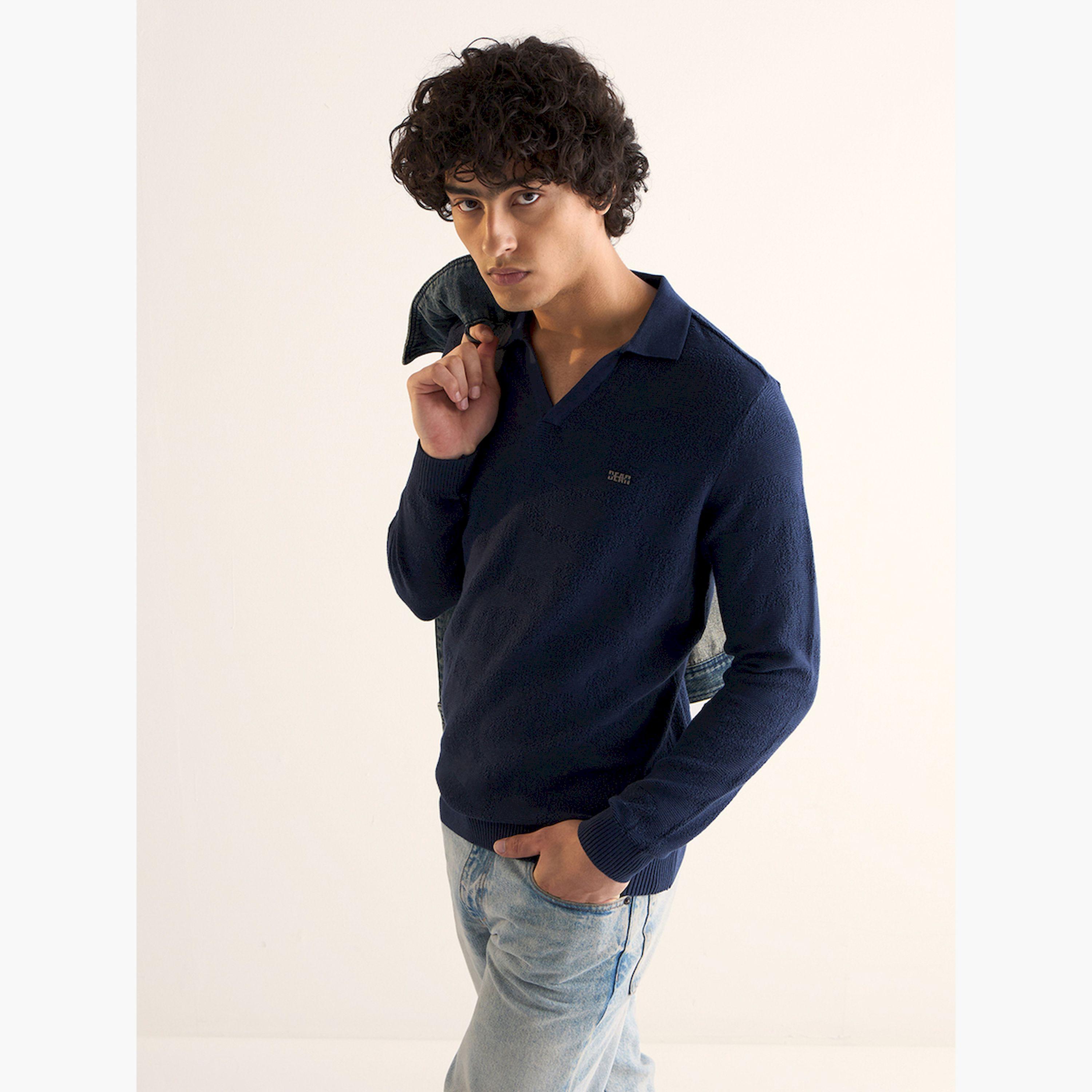 قميص بولو رجالي قطني وقصة ضيقة-men-clothing-tshirtsandpolos-polos-image-4