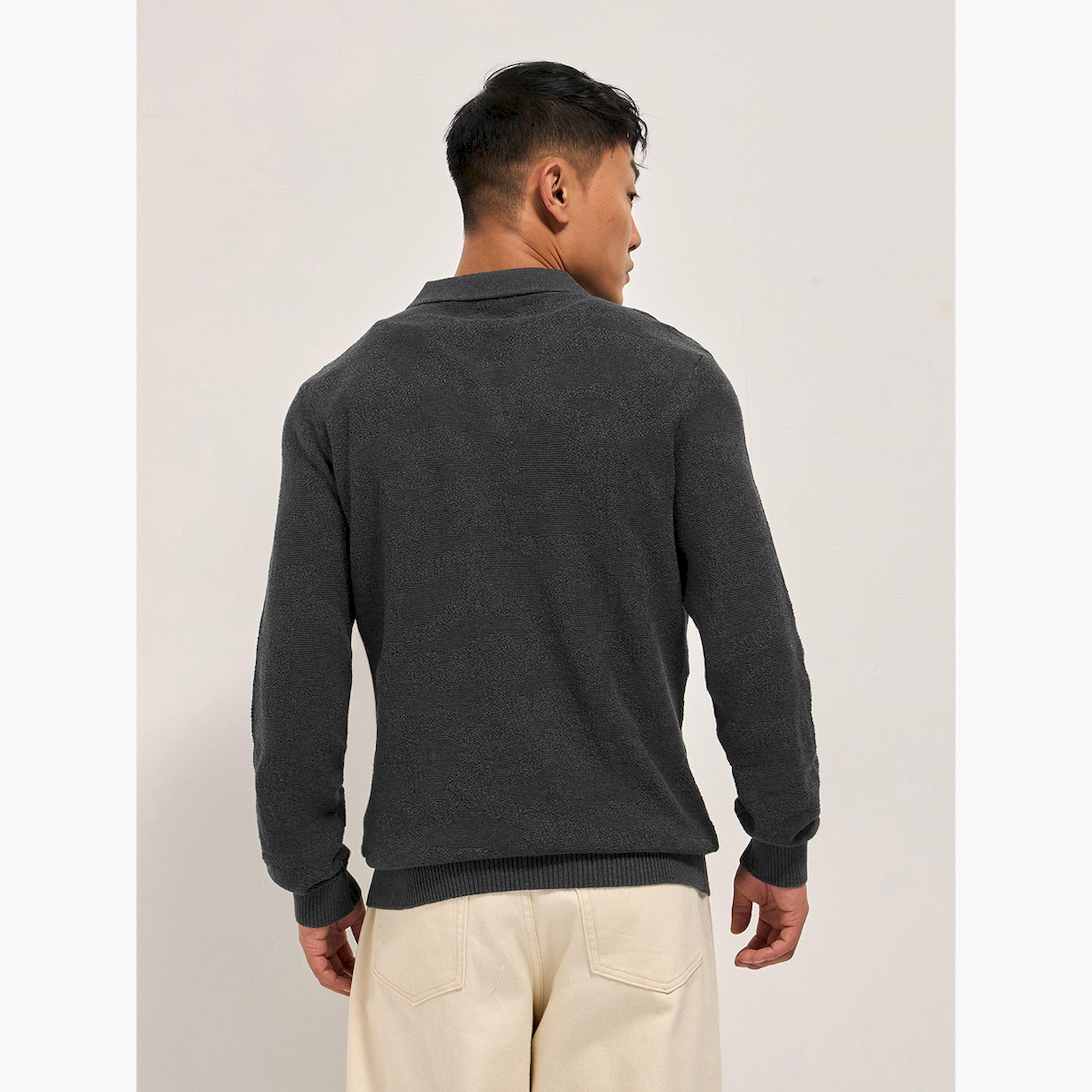 قميص بولو رجالي قطني سادة وقصة ضيقة-men-clothing-tshirtsandpolos-polos-image-5