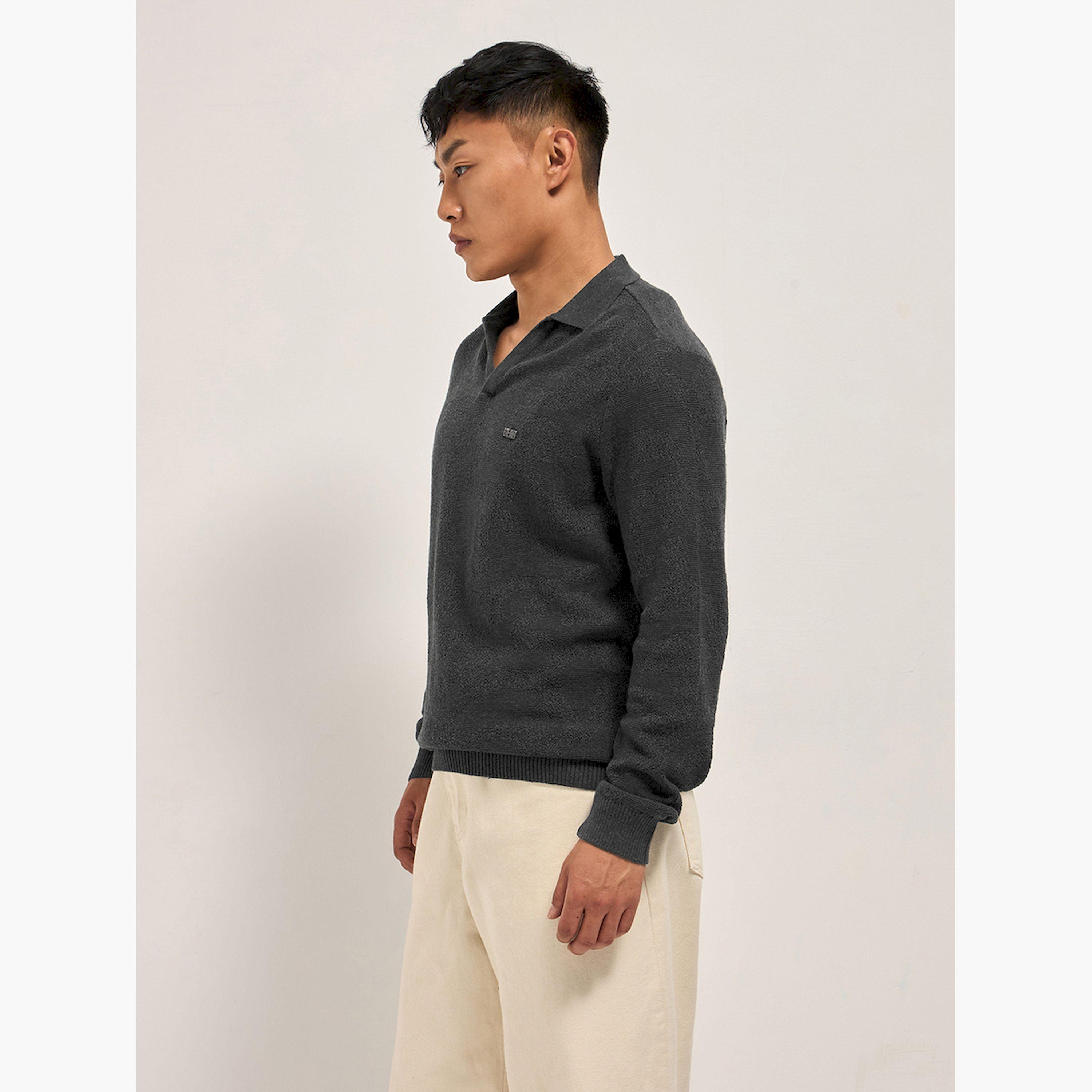 قميص بولو رجالي قطني سادة وقصة ضيقة-men-clothing-tshirtsandpolos-polos-image-6