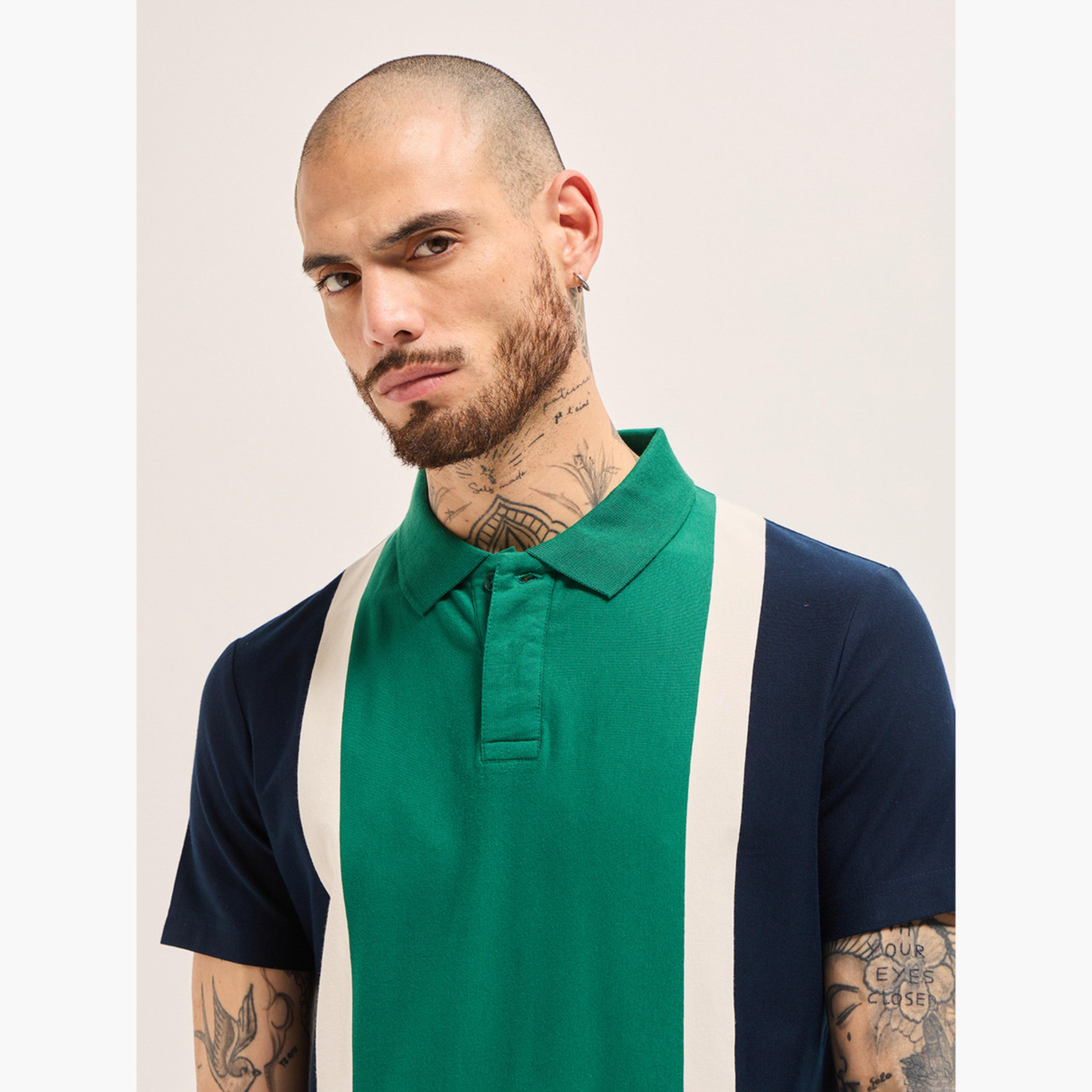 The Bear House X Styli Men Cotton Color Block Regular Fit Polo-men-clothing-tshirtsandpolos-polos-image-2