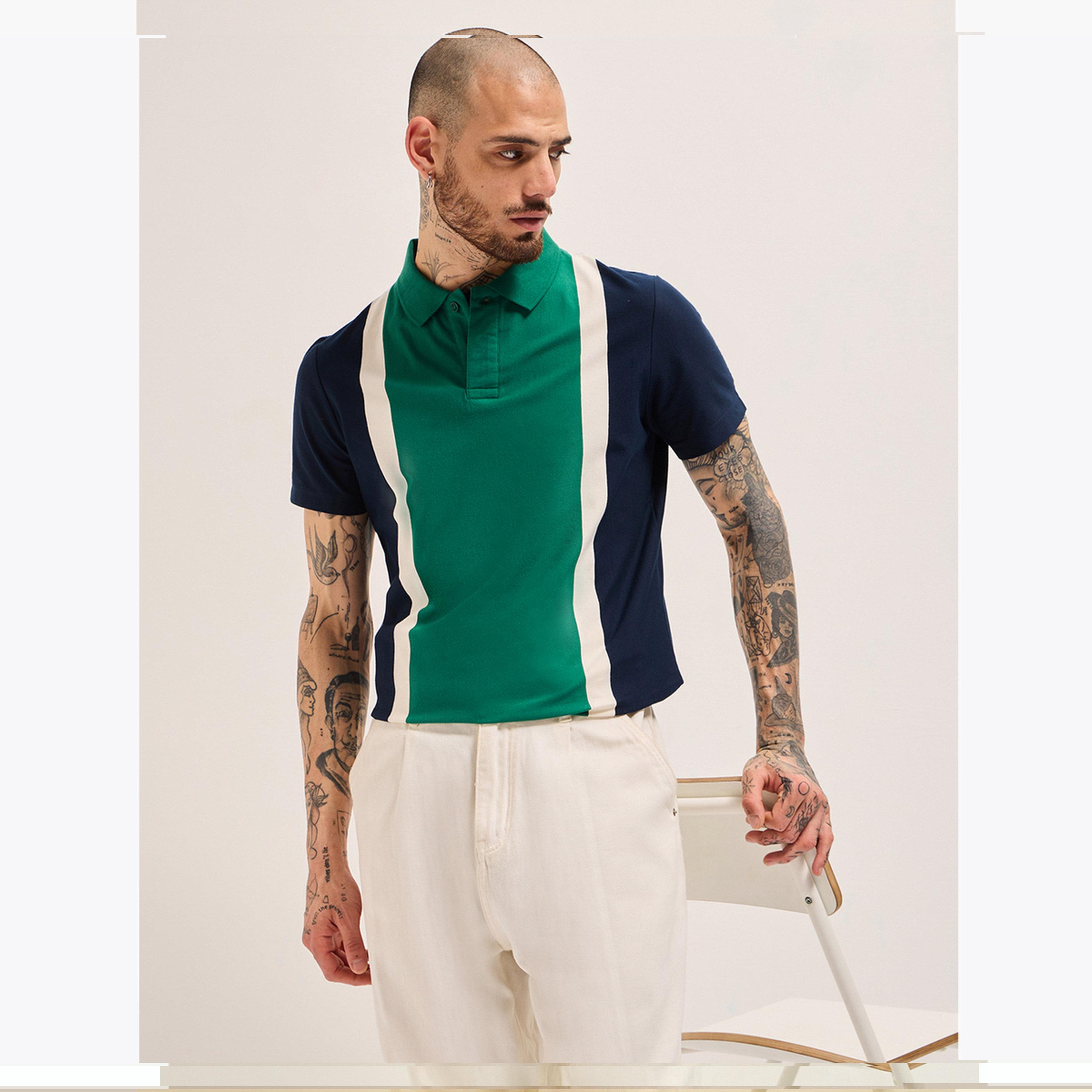 The Bear House X Styli Men Cotton Color Block Regular Fit Polo-men-clothing-tshirtsandpolos-polos-image-4
