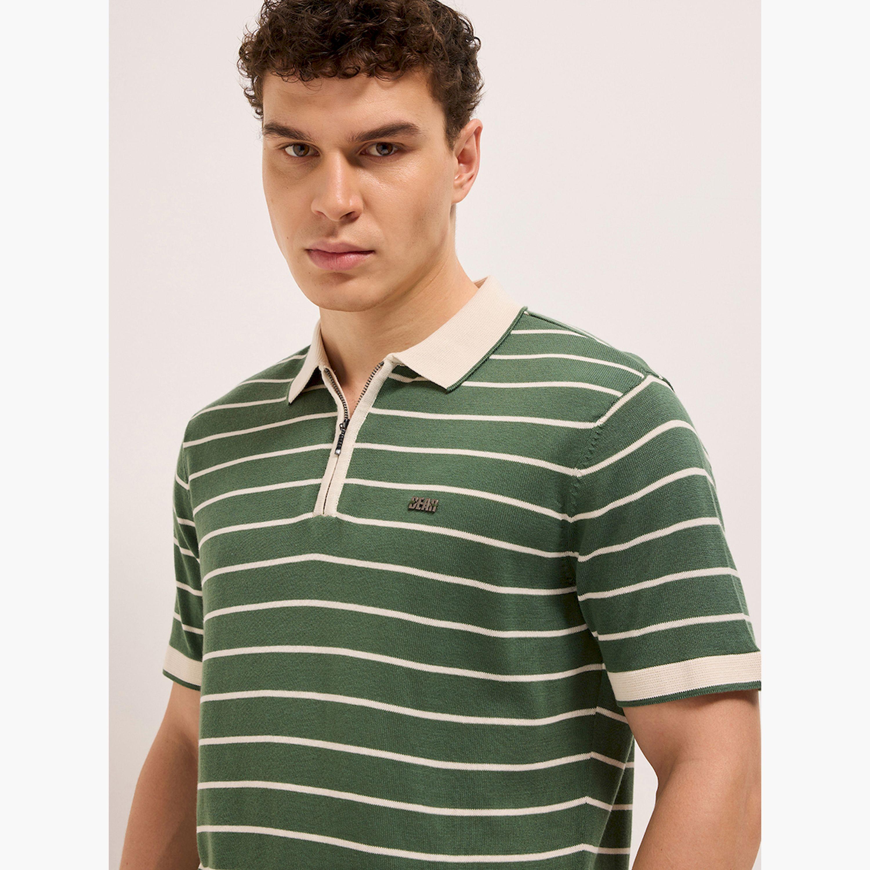 The Bear House X Styli Men Cotton Striped Slim Fit Polo-men-clothing-tshirtsandpolos-polos-image-3