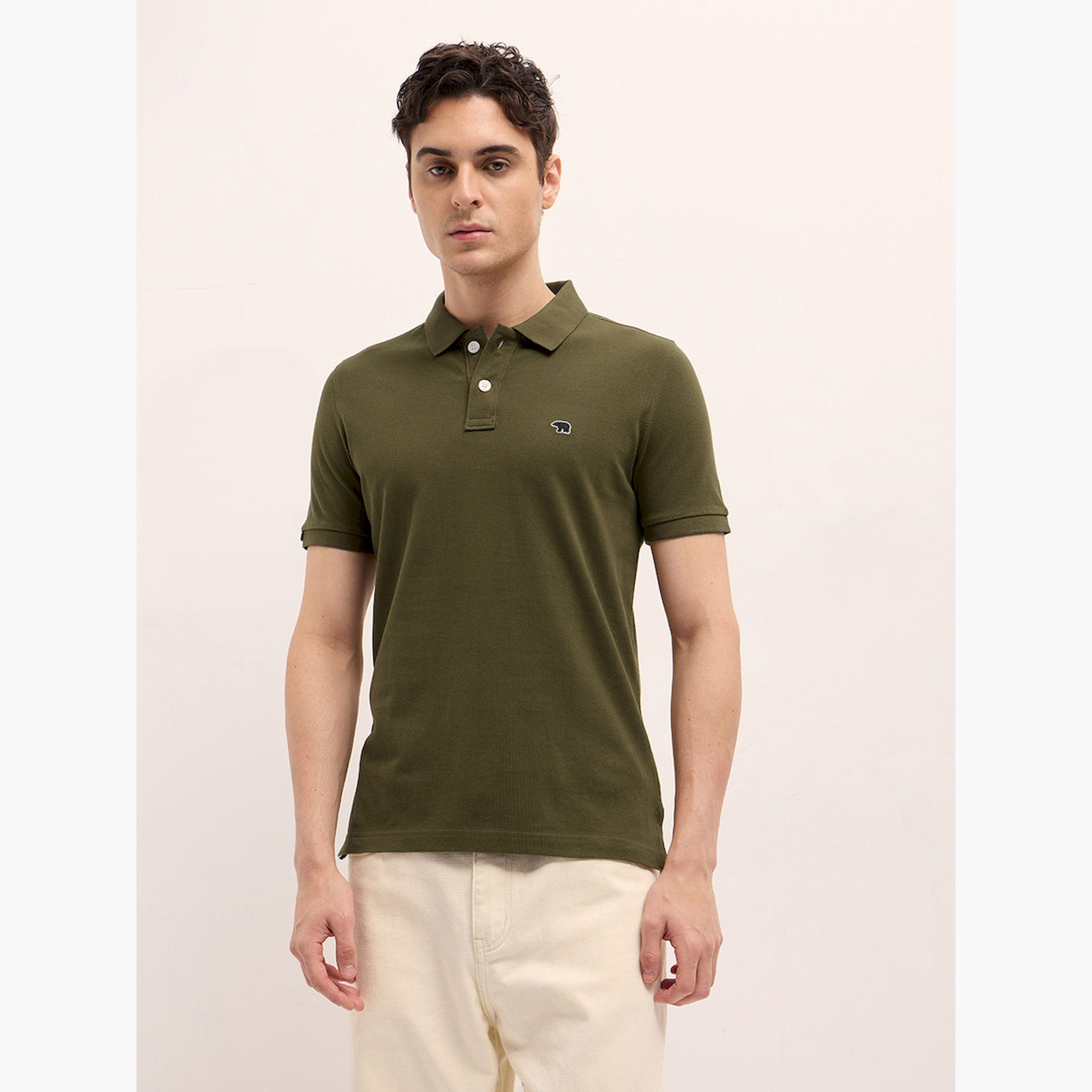 The Bear House X Styli Men Cotton Solid Regular Fit Polo-men-clothing-tshirtsandpolos-polos-image-1