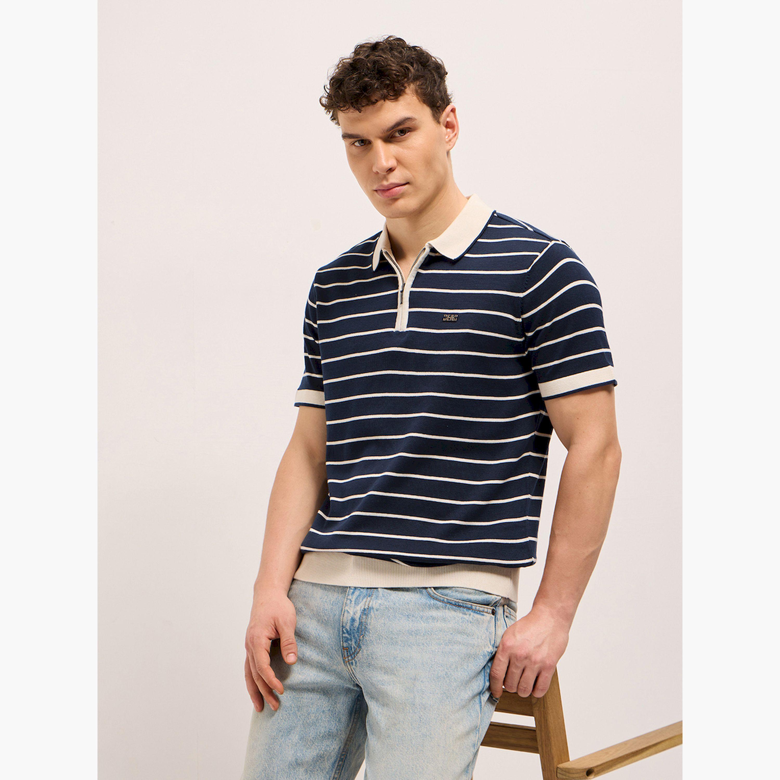 The Bear House X Styli Men Cotton Striped Slim Fit Polo-men-clothing-tshirtsandpolos-polos-image-4