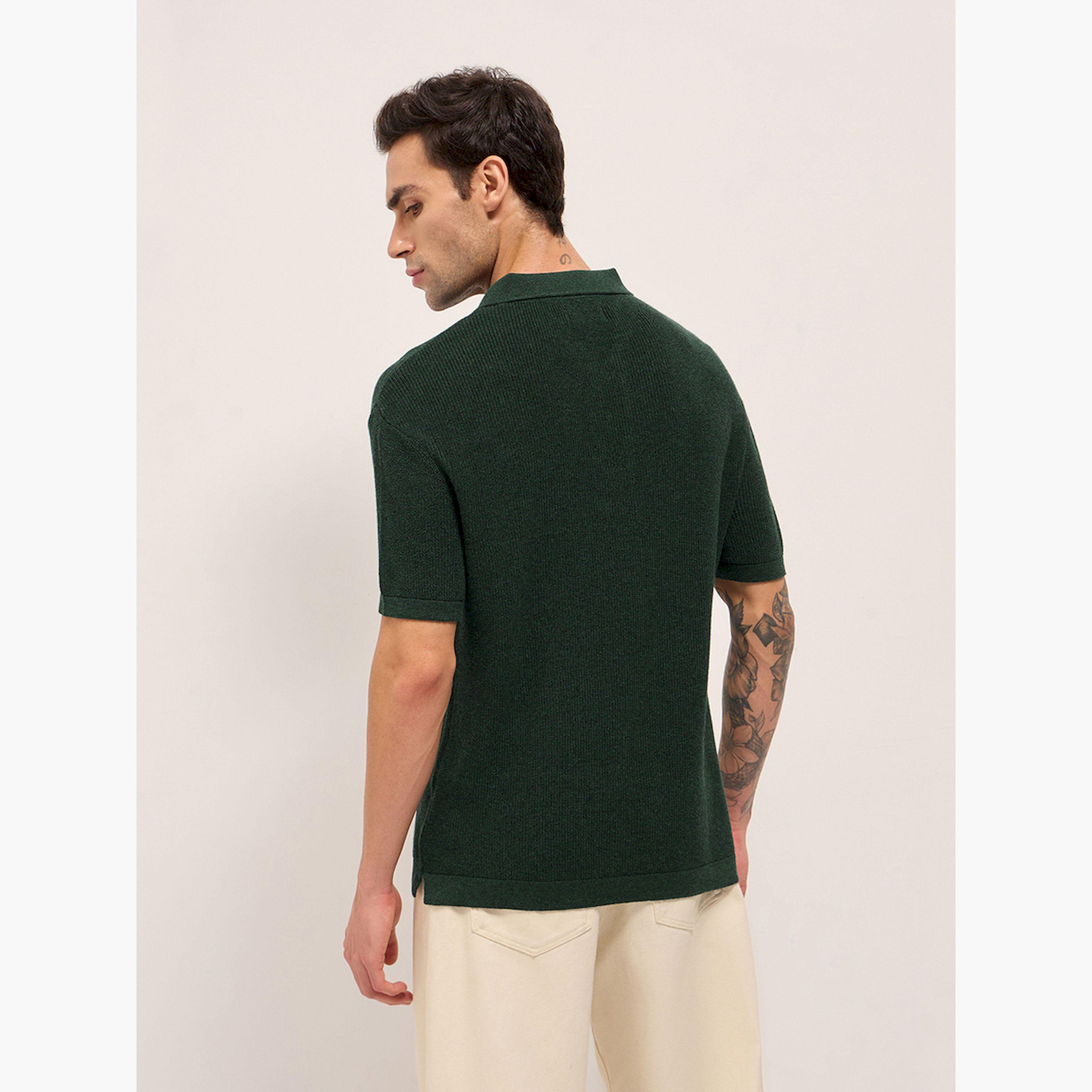 The Bear House X Styli Men Pure Cotton Textured Relaxed Fit Polo-men-clothing-tshirtsandpolos-polos-image-5