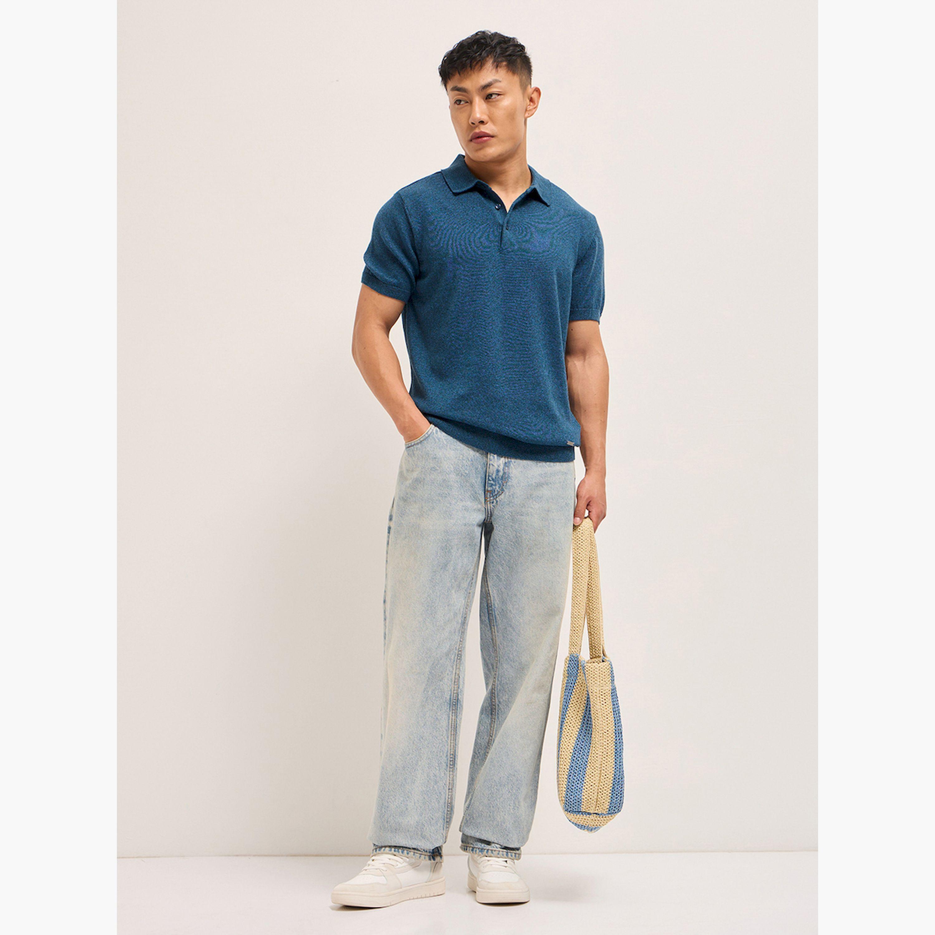 The Bear House X Styli Men Solid Cotton Regular Fit Polo-men-clothing-tshirtsandpolos-polos-image-2