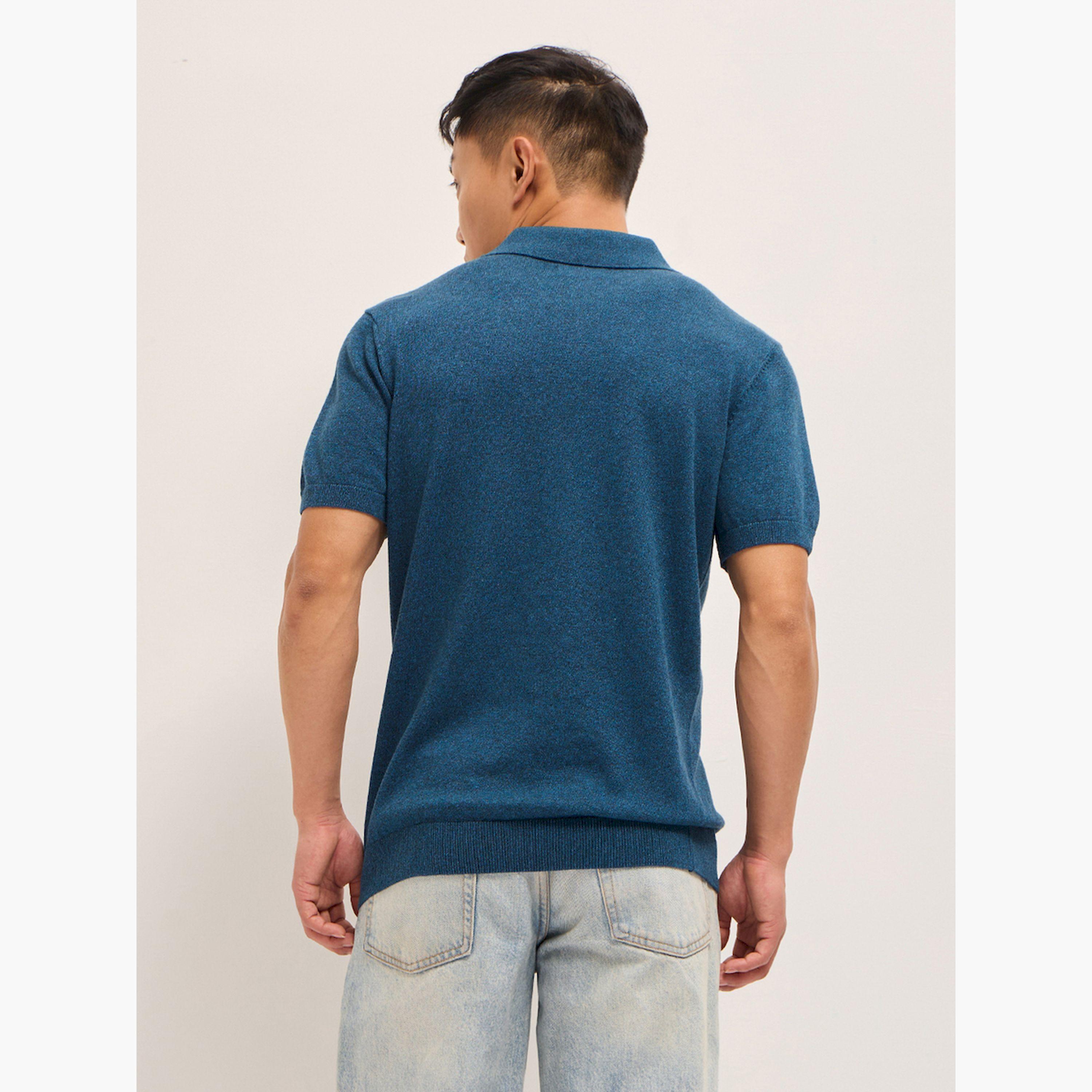 قميص بولو رجالي قطني سادة وقصة عادية-men-clothing-tshirtsandpolos-polos-image-4