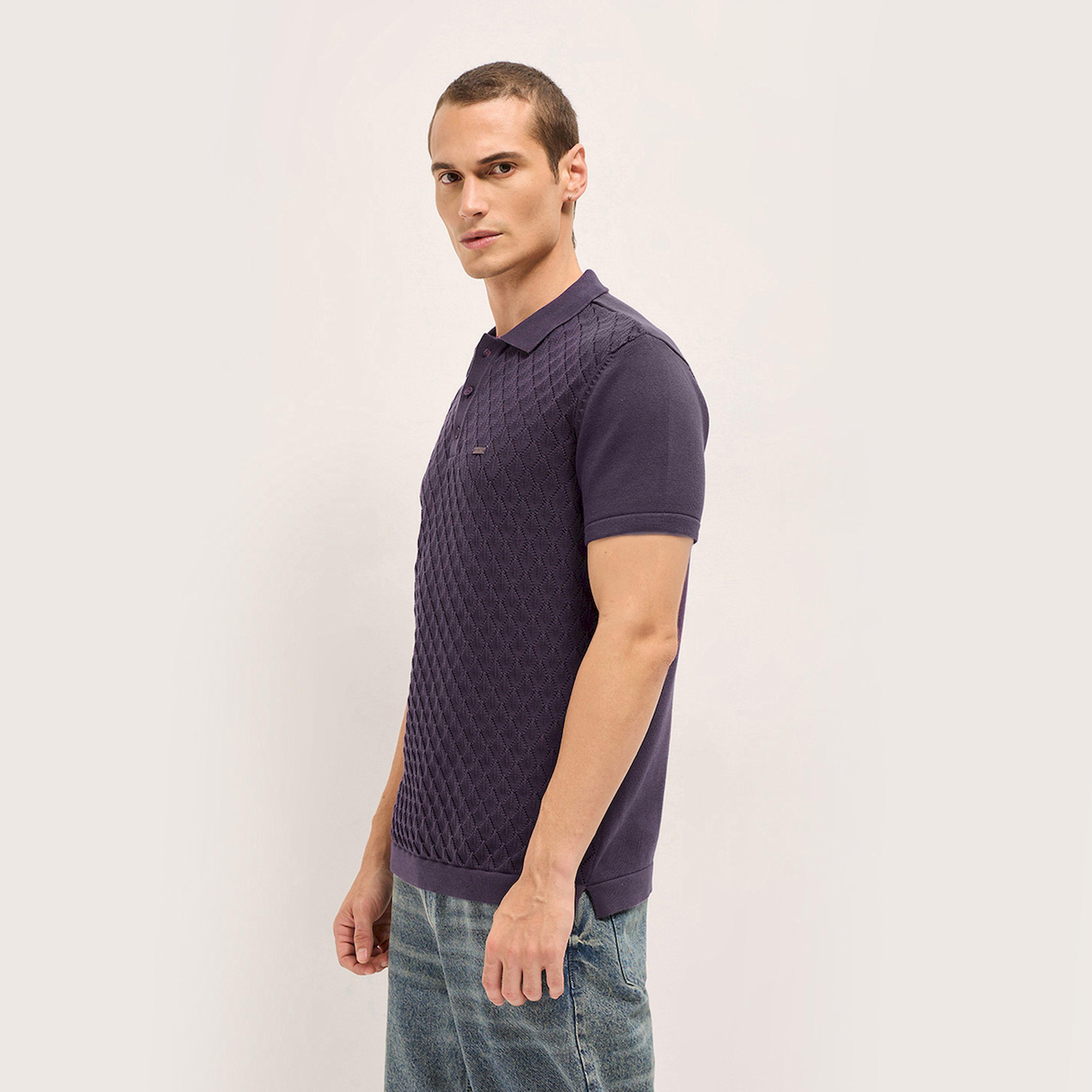 The Bear House X Styli Men Pure Cotton Textured Flat Knit Slim Fit Polo-men-clothing-tshirtsandpolos-polos-image-6
