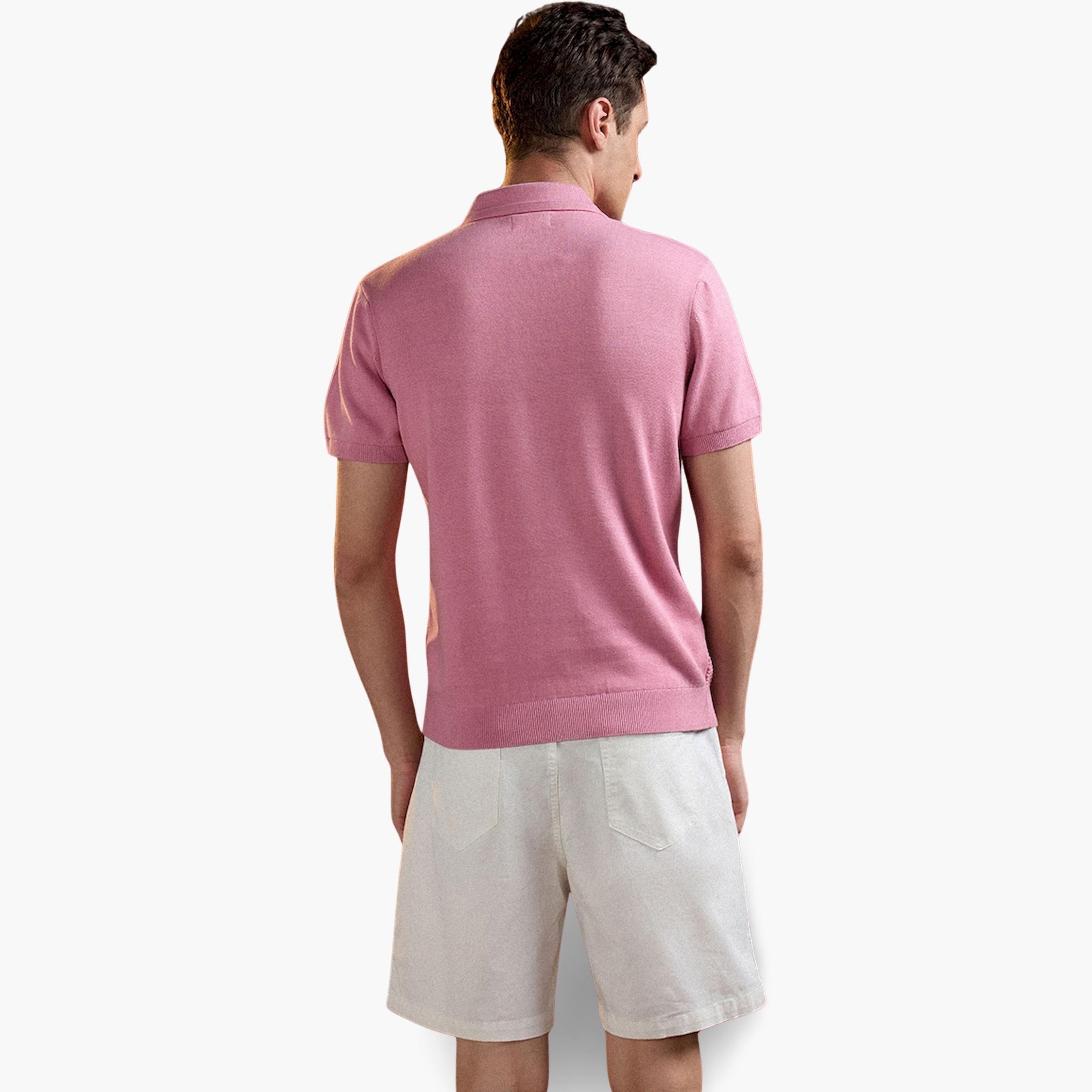 The Bear House X Styli Men Pure Cotton Textured Regular Fit Polo-men-clothing-tshirtsandpolos-polos-image-5