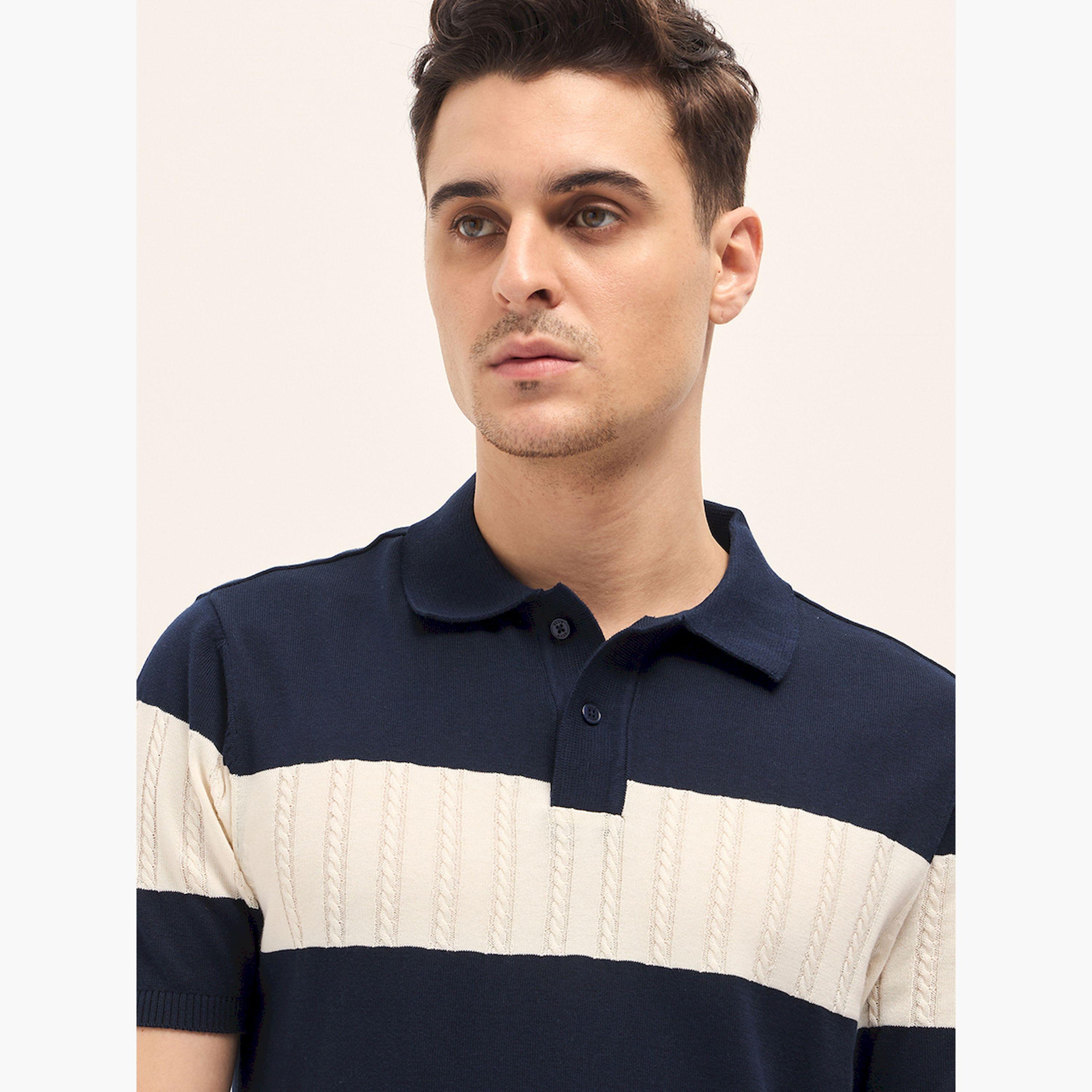 The Bear House X Styli Men Cotton Self Design Polo-men-clothing-tshirtsandpolos-polos-image-6