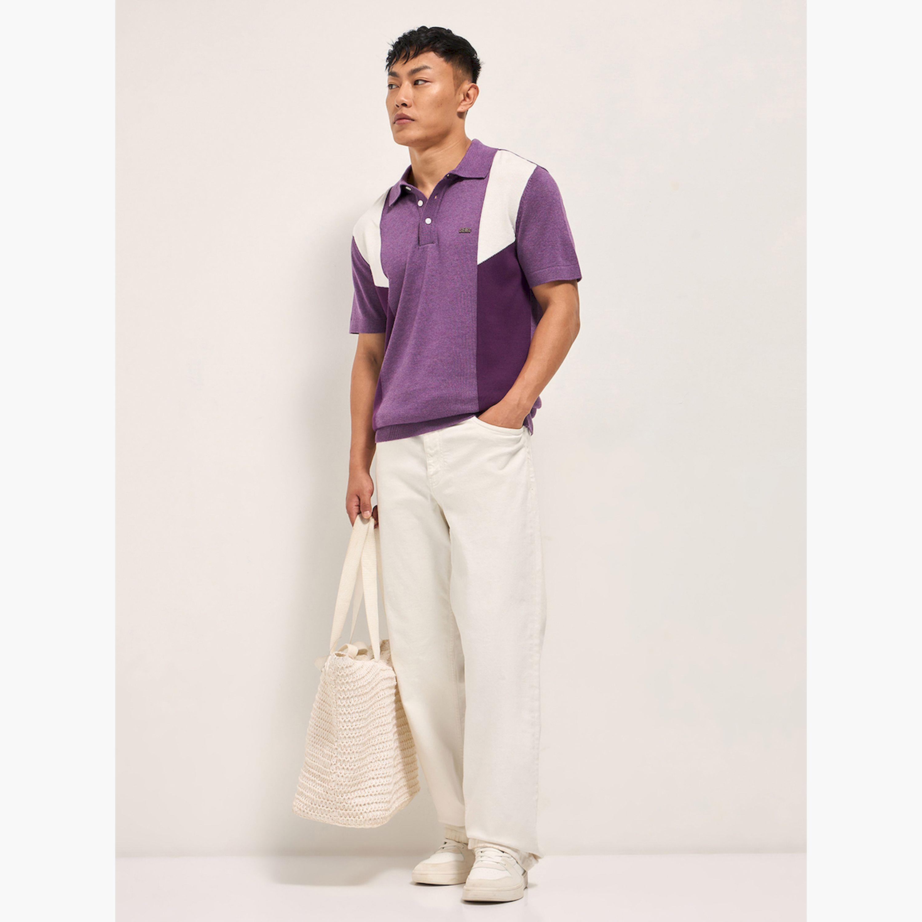 The Bear House X Styli Men Color Block Cotton Regular Fit Polo-men-clothing-tshirtsandpolos-polos-image-2
