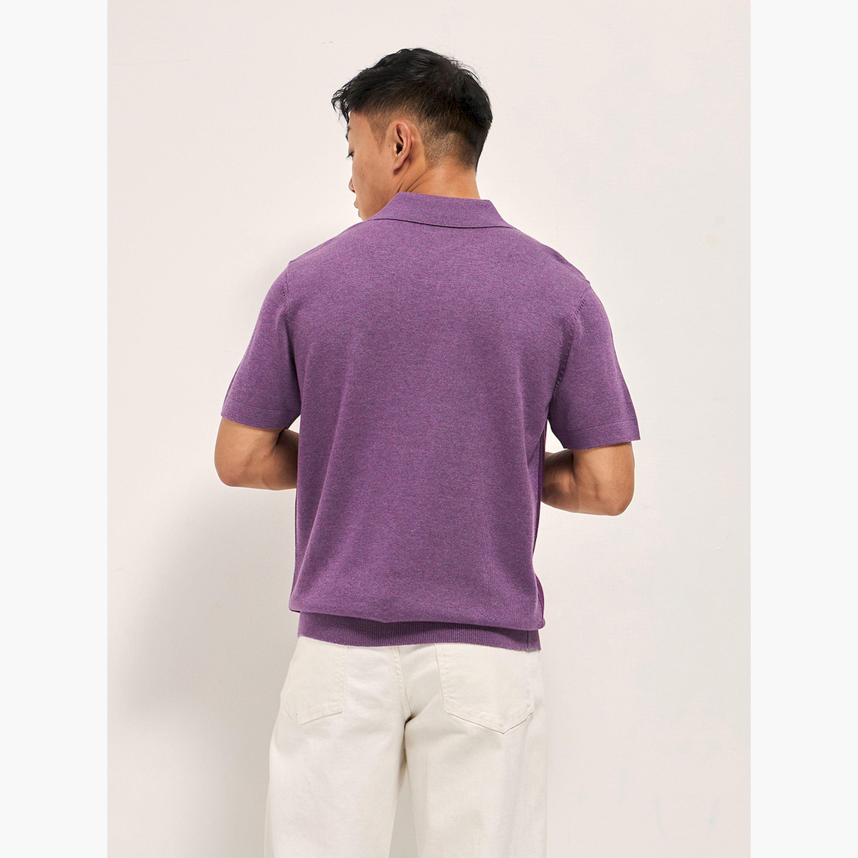 قميص بولو رجالي قطني بتصميم كتل الألوان وقصة عادية-men-clothing-tshirtsandpolos-polos-image-5