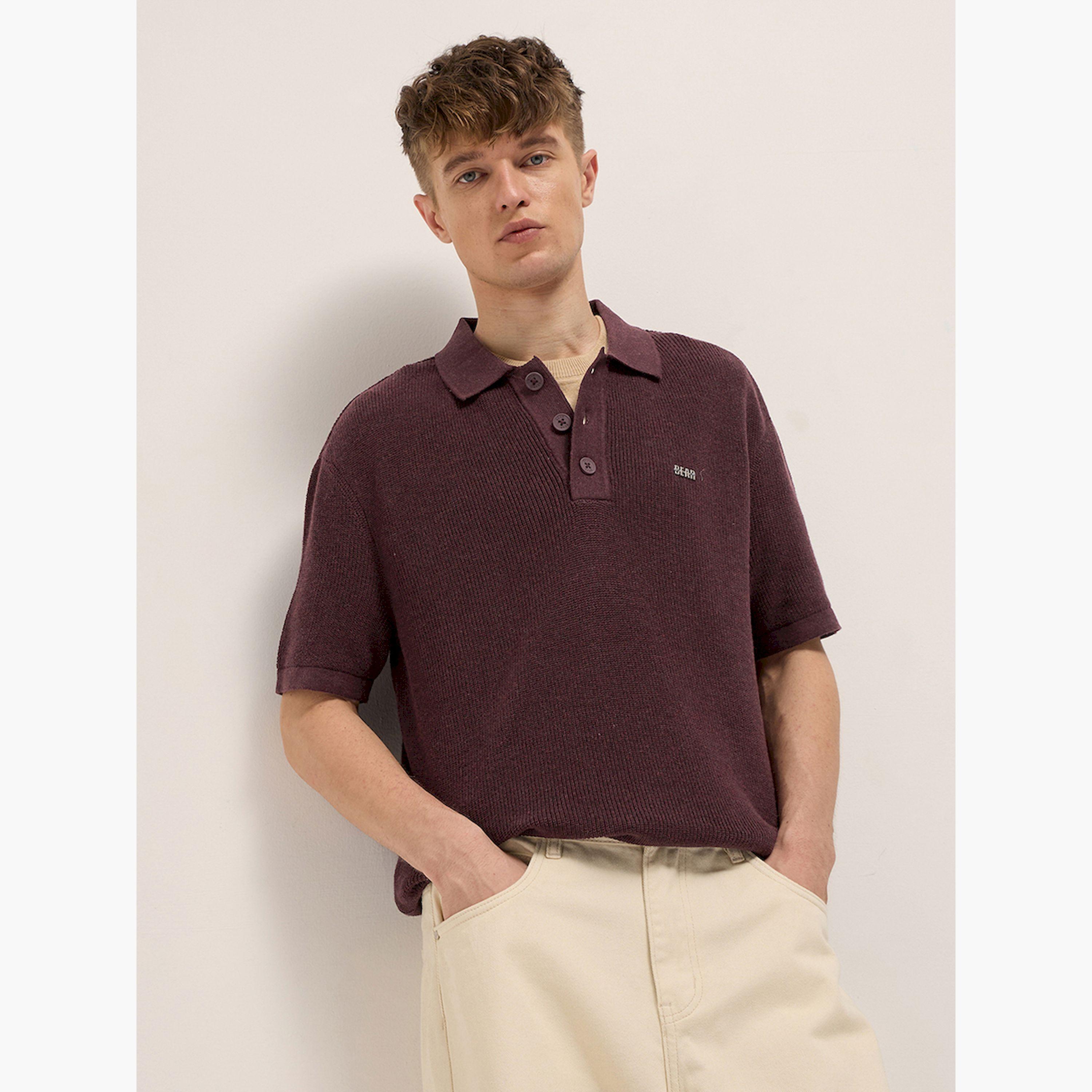 قميص بولو رجالي قطني وقصة مريحة-men-clothing-tshirtsandpolos-polos-image-4