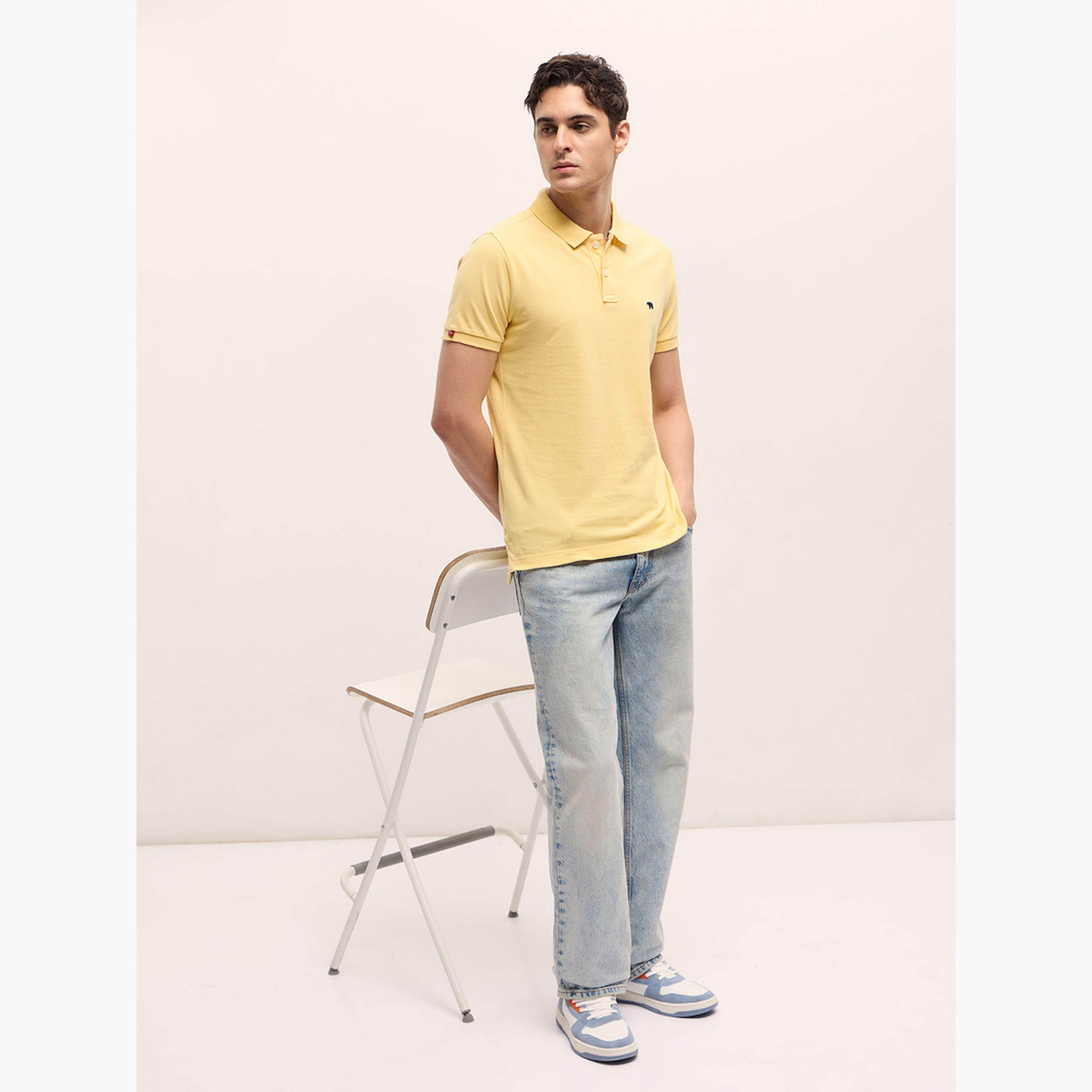The Bear House X Styli Men Cotton Solid Regular Fit Polo-men-clothing-tshirtsandpolos-polos-image-2