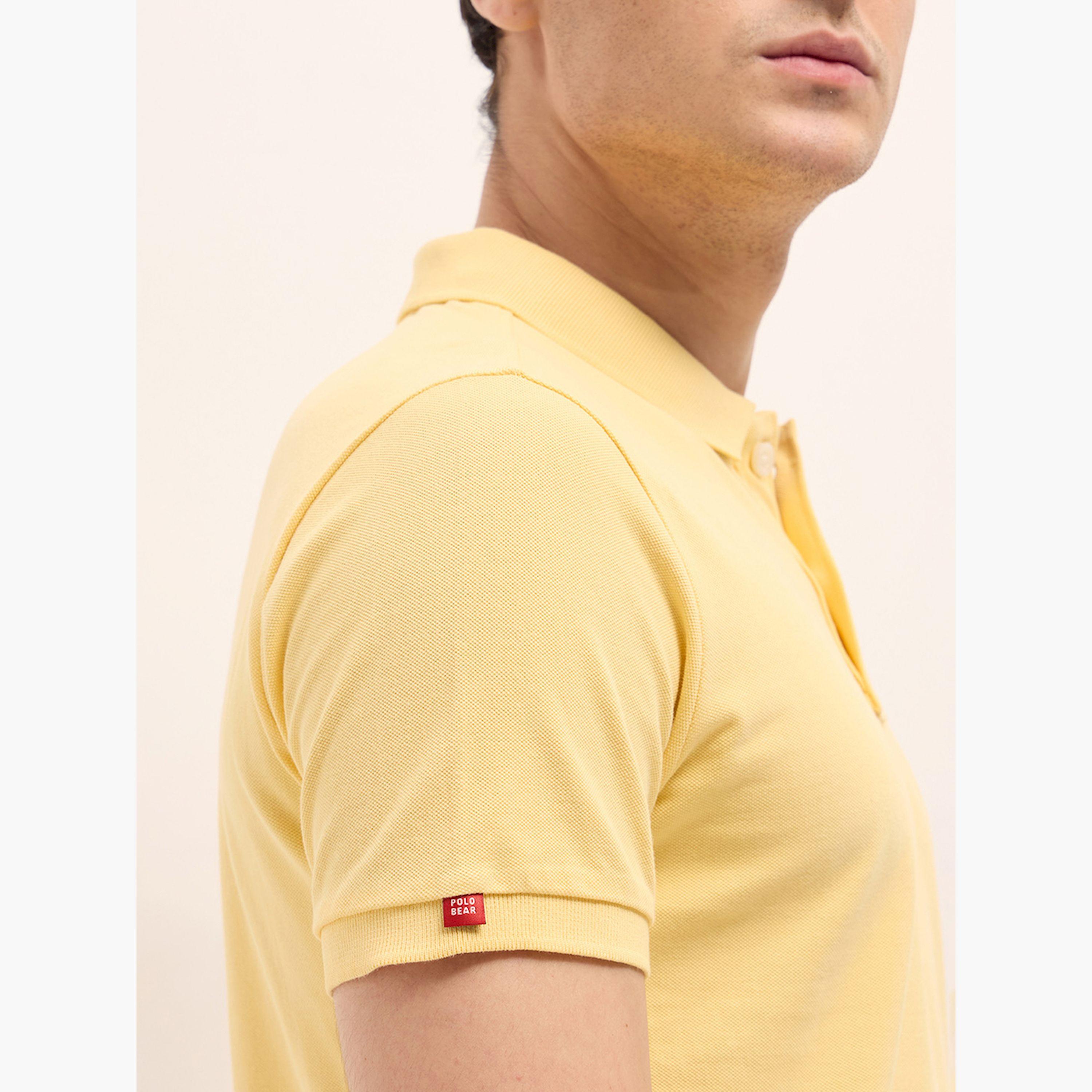 قميص بولو رجالي قطني سادة وقصة عادية-men-clothing-tshirtsandpolos-polos-image-6