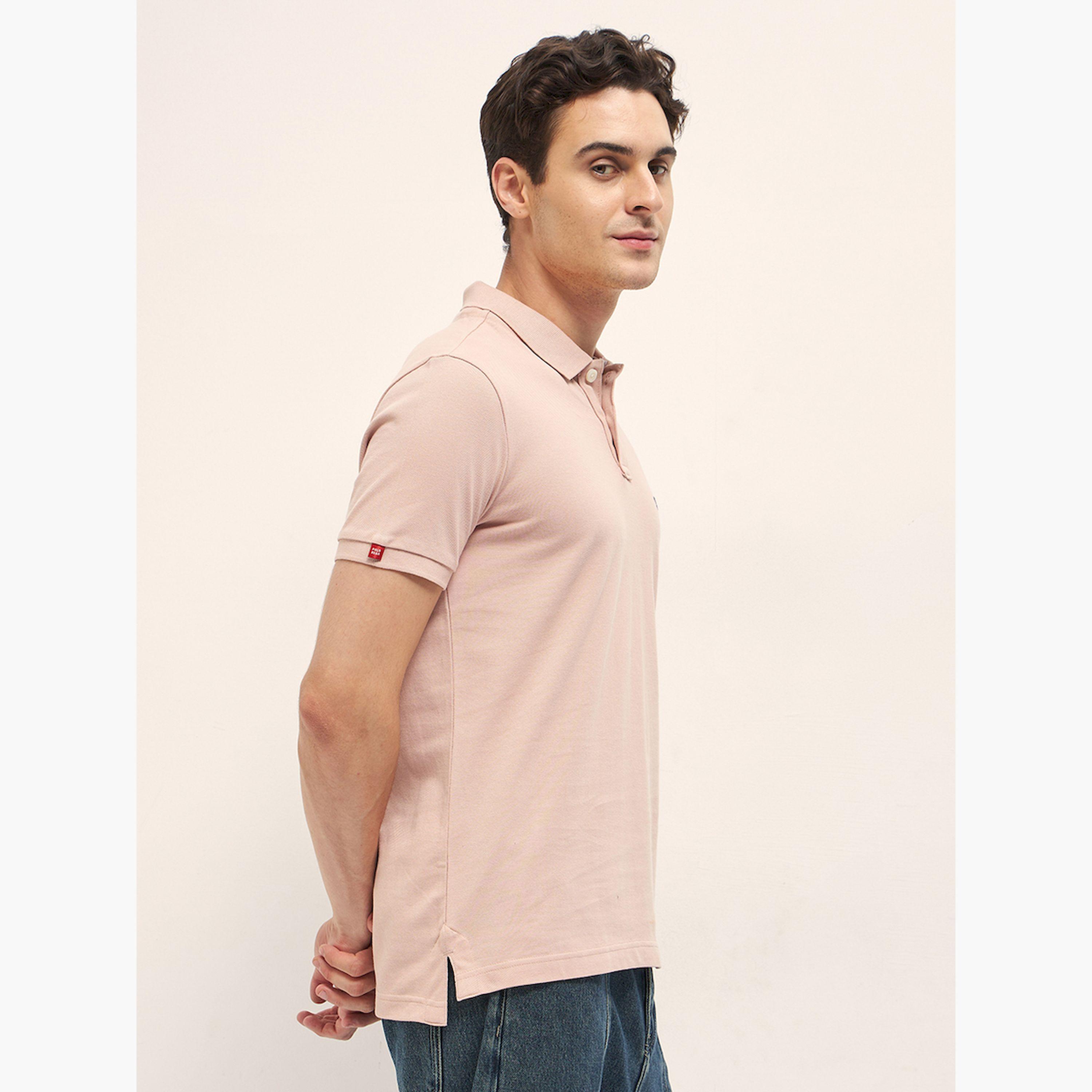قميص بولو رجالي قطني سادة وقصة عادية-men-clothing-tshirtsandpolos-polos-image-3