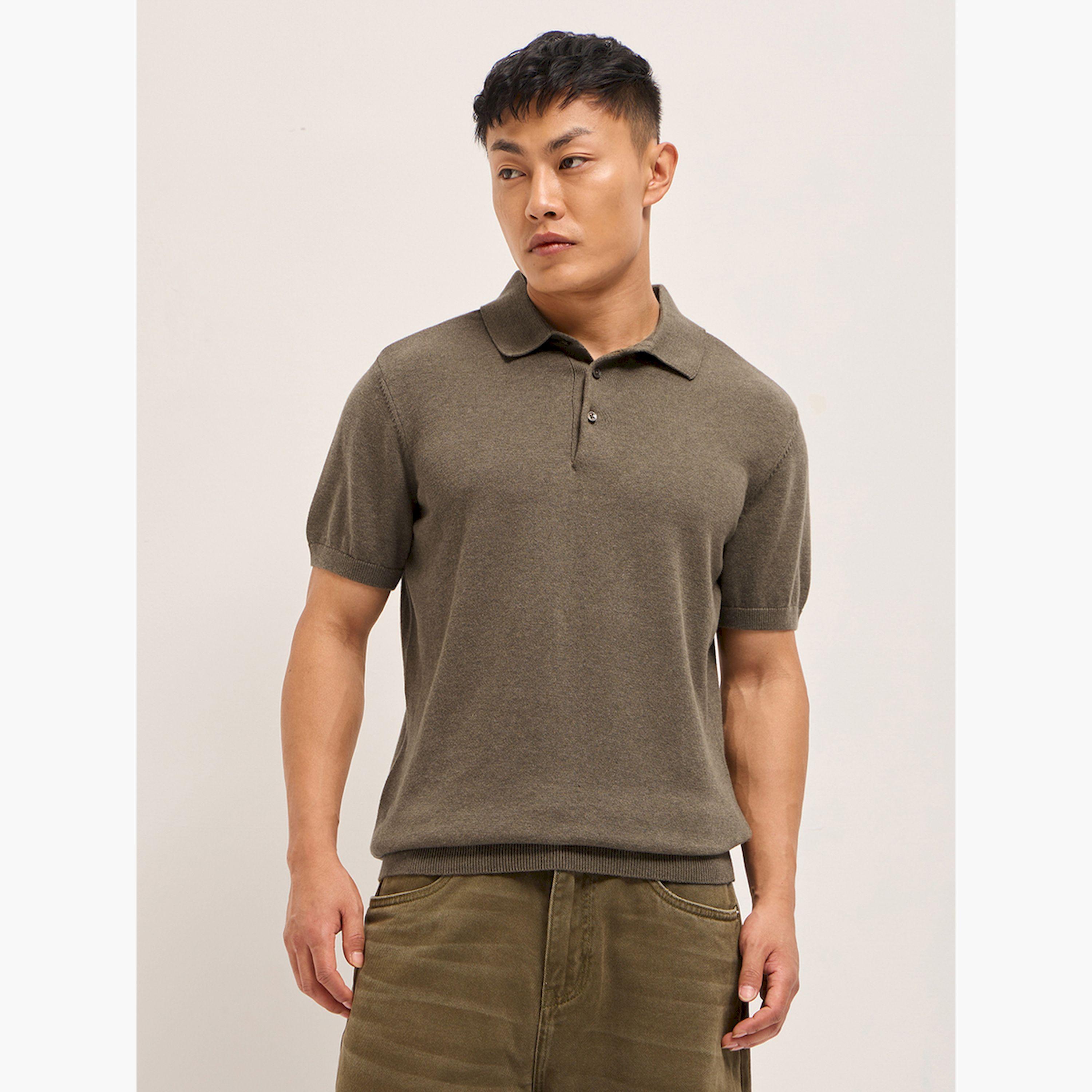 The Bear House X Styli Men Solid Cotton Regular Fit Polo-men-clothing-tshirtsandpolos-polos-image-1