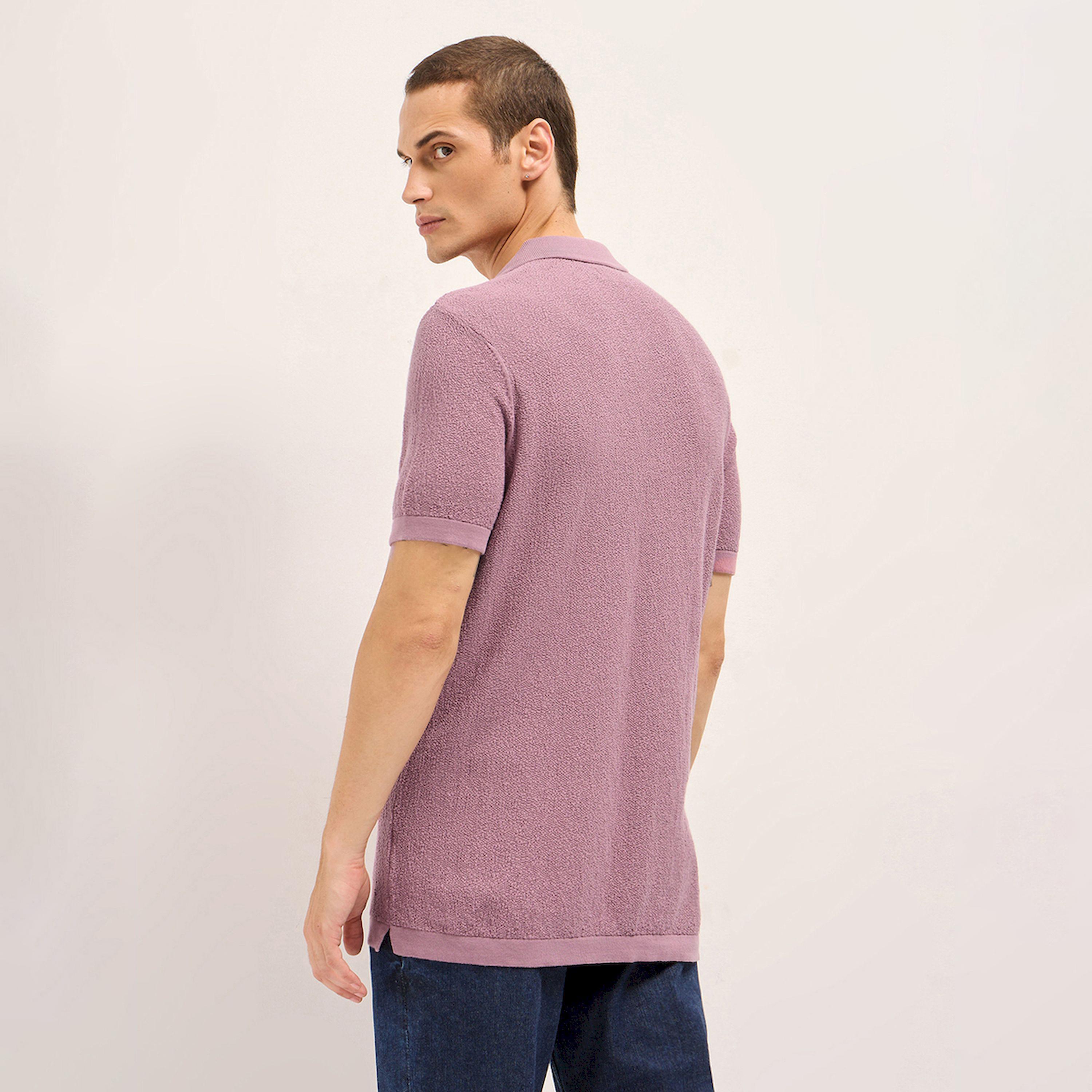 The Bear House X Styli Men Solid Textured Flat Knit Regular Fit Polo-men-clothing-tshirtsandpolos-polos-image-5