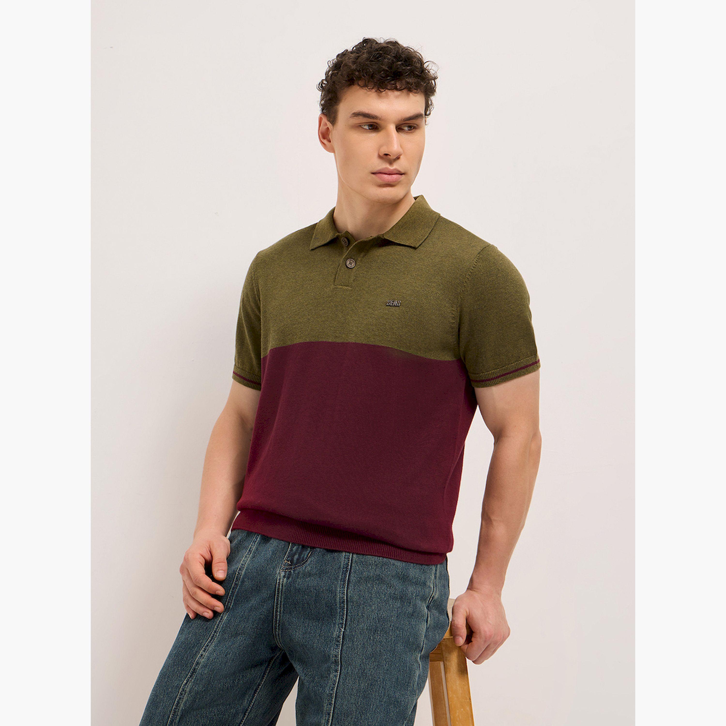 The Bear House X Styli Men Cotton Color Block Regular Fit Polo-men-clothing-tshirtsandpolos-polos-image-4