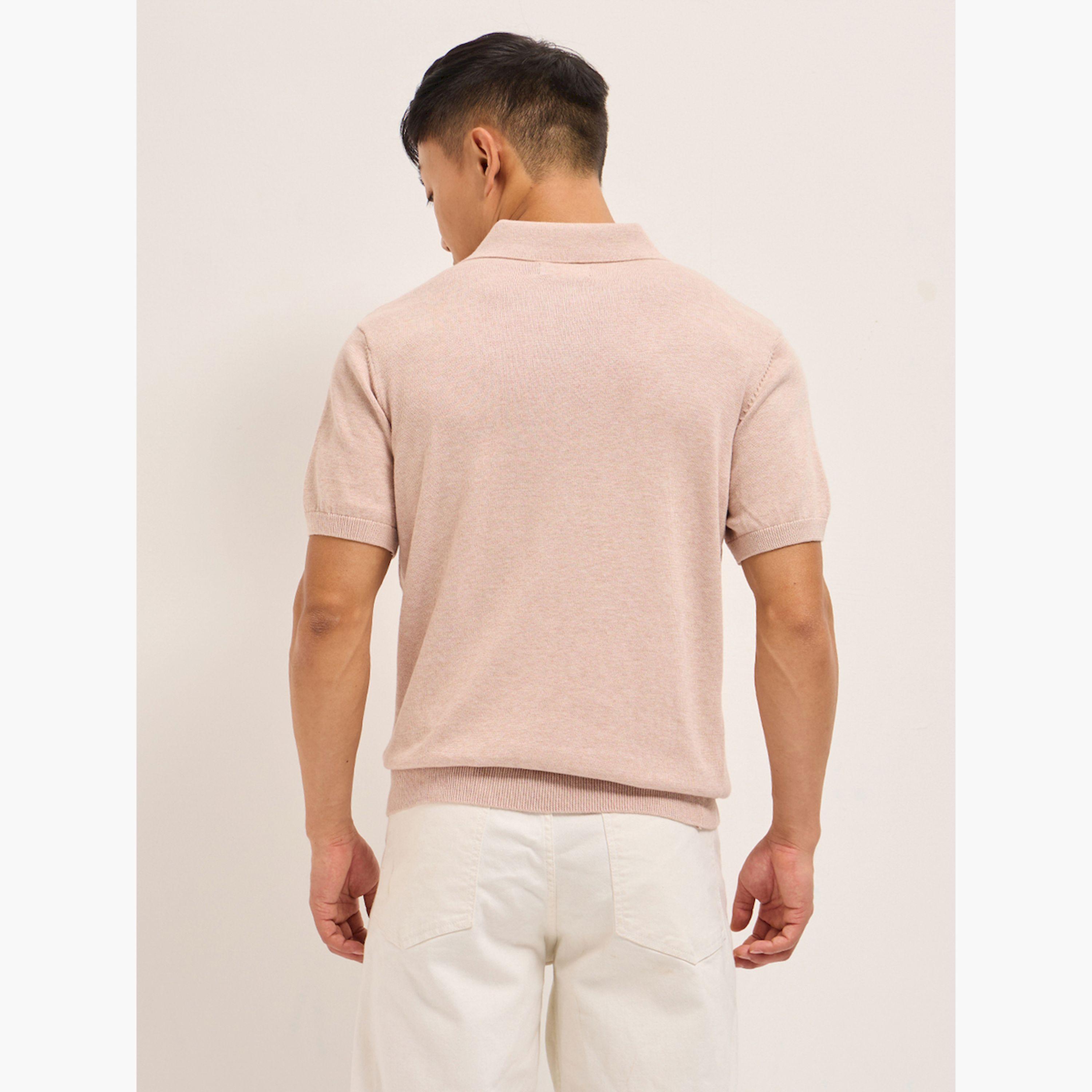 قميص بولو رجالي قطني سادة وقصة عادية-men-clothing-tshirtsandpolos-polos-image-5