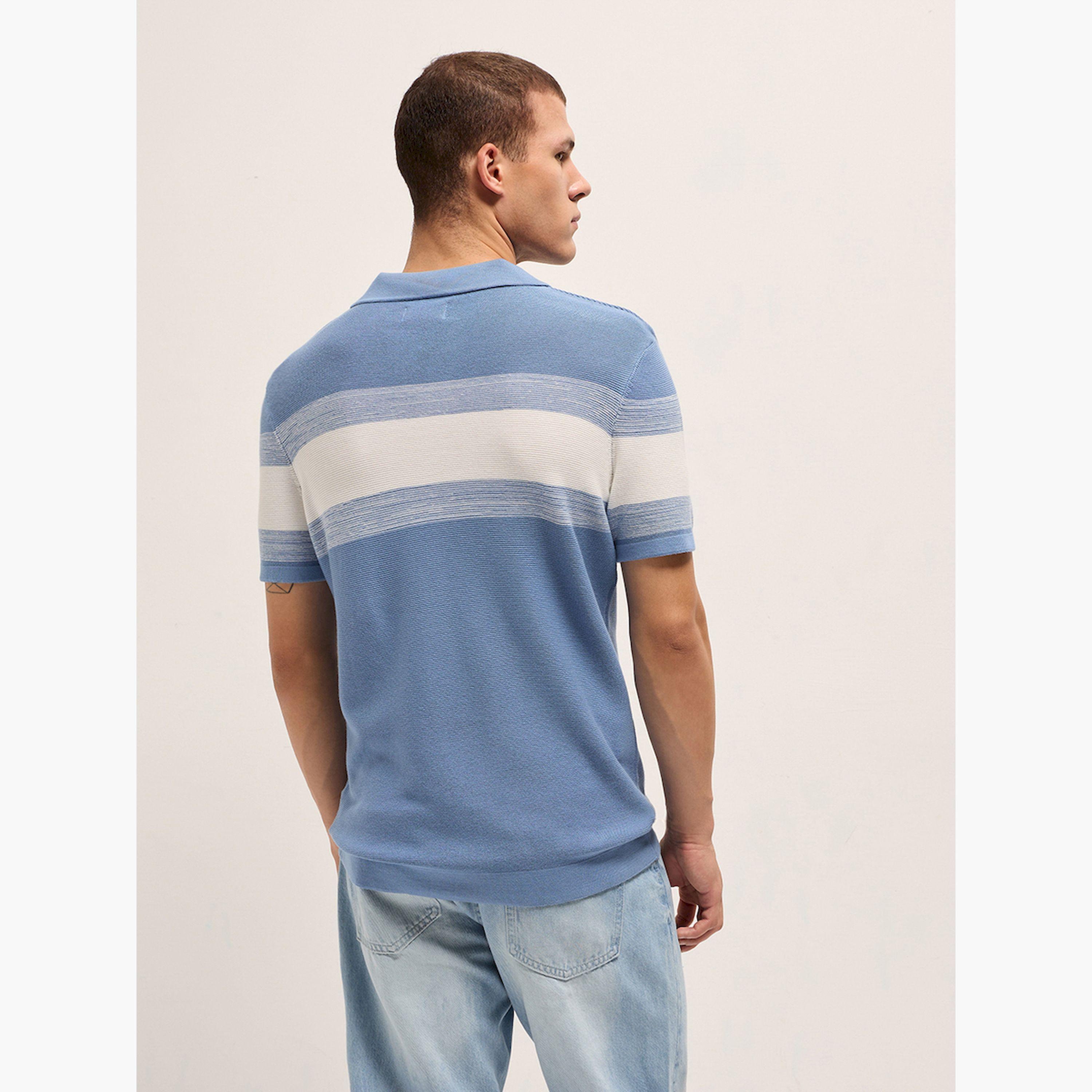 قميص بولو رجالي قطن خالص وقصة ضيقة-men-clothing-tshirtsandpolos-polos-image-5