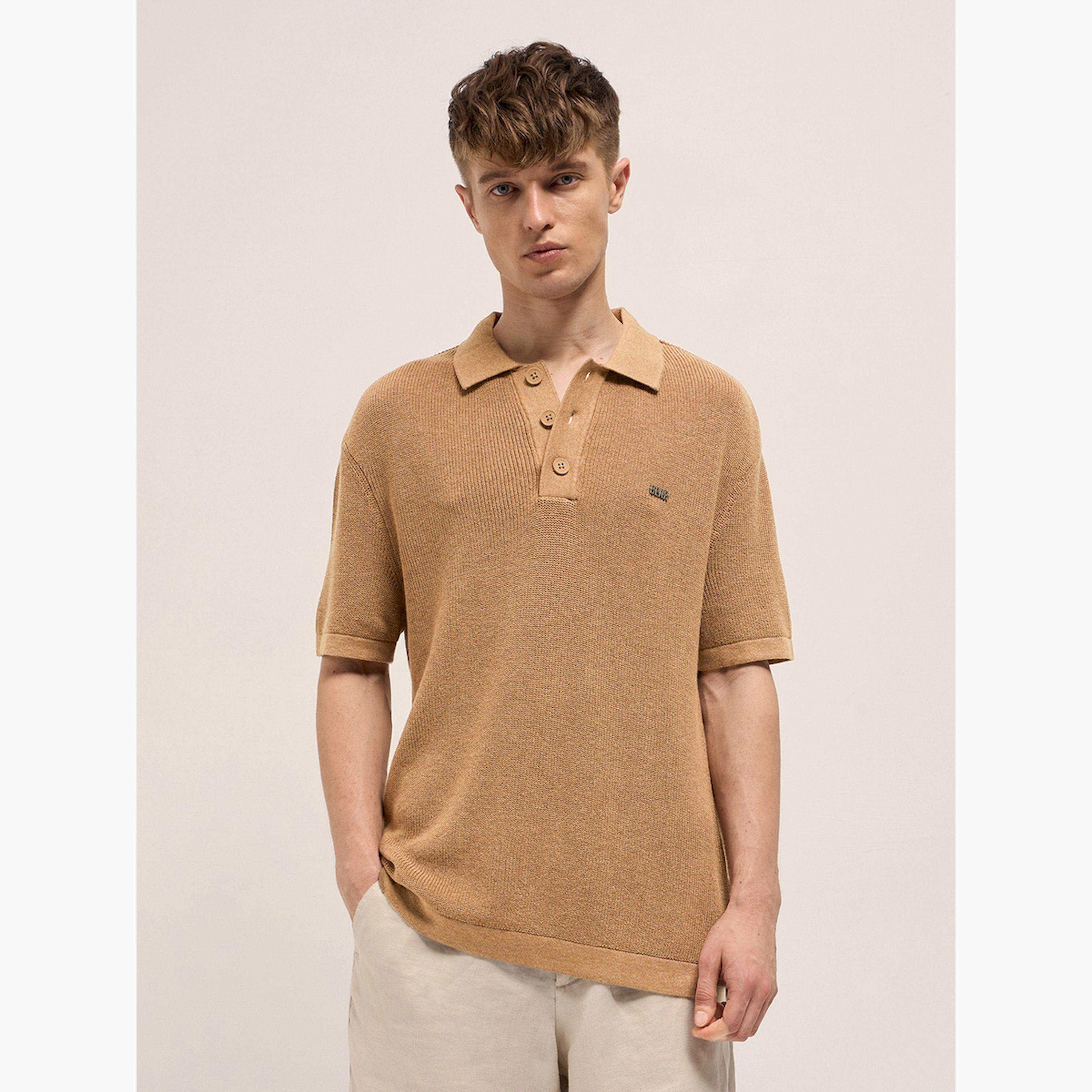 قميص بولو رجالي قطني وقصة مريحة-men-clothing-tshirtsandpolos-polos-image-1