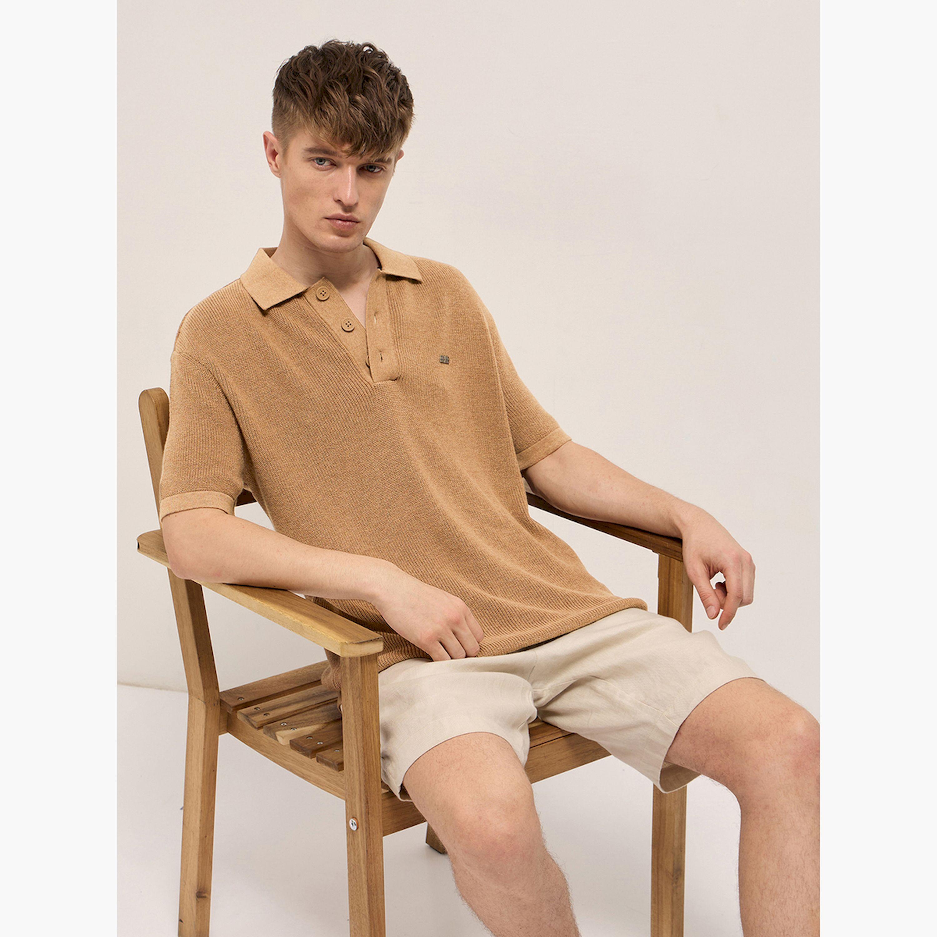 قميص بولو رجالي قطني وقصة مريحة-men-clothing-tshirtsandpolos-polos-image-4