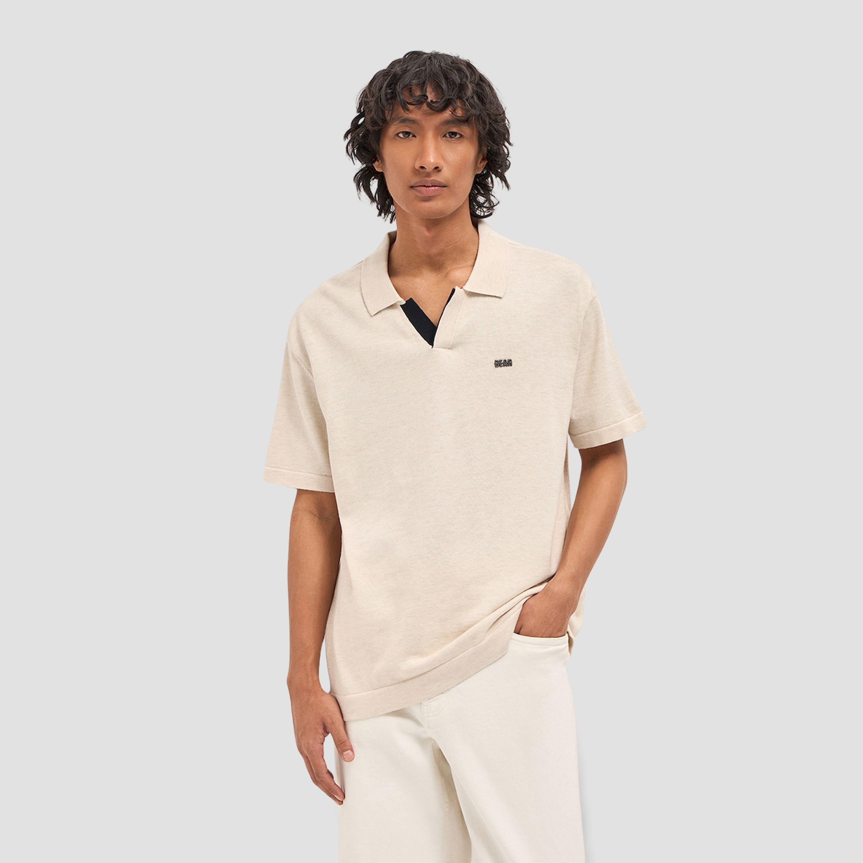 قميص بولو رجالي قطني سادة وقصة مريحة-men-clothing-tshirtsandpolos-polos-image-1