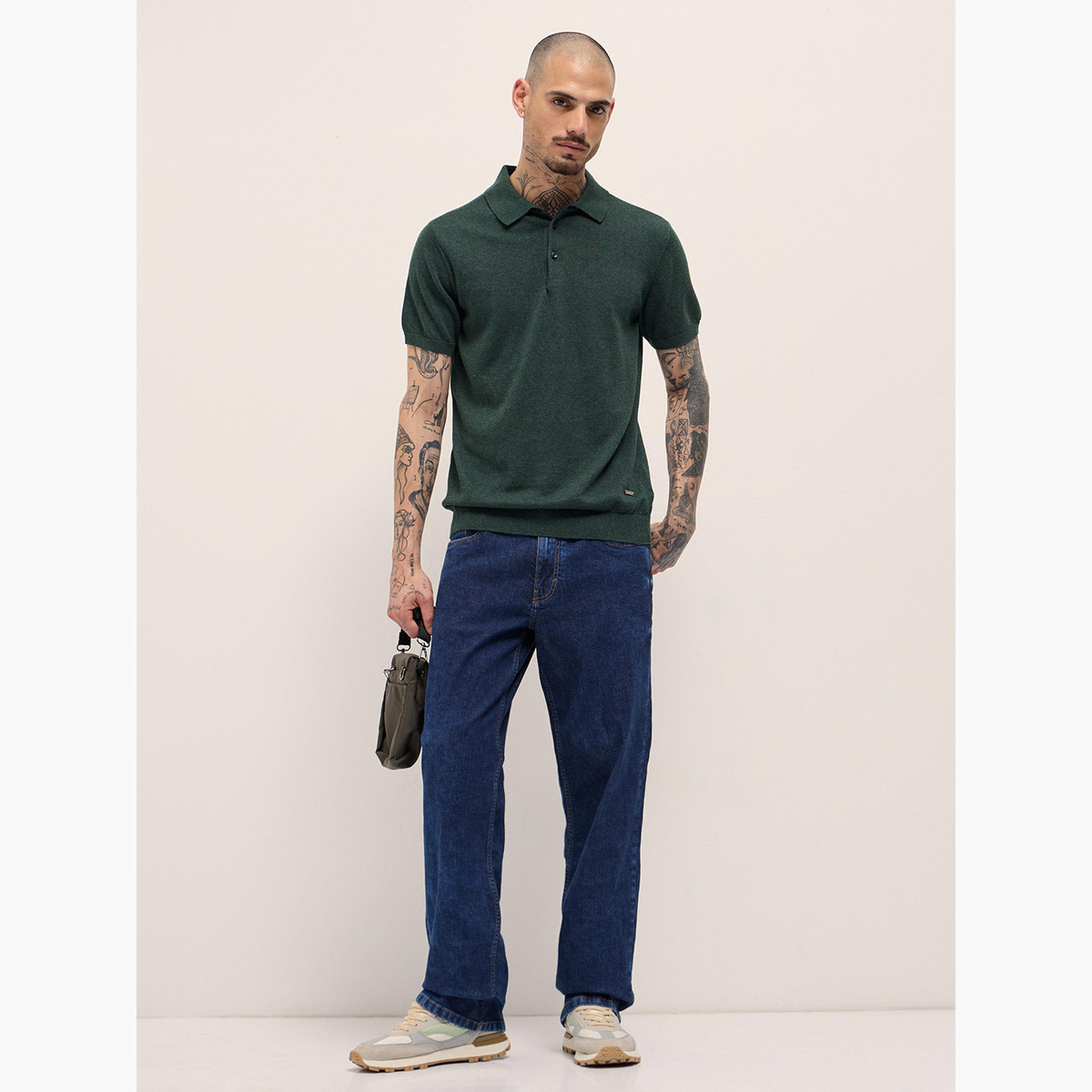 The Bear House X Styli Men Cotton Solid Regular Fit Polo-men-clothing-tshirtsandpolos-polos-image-2