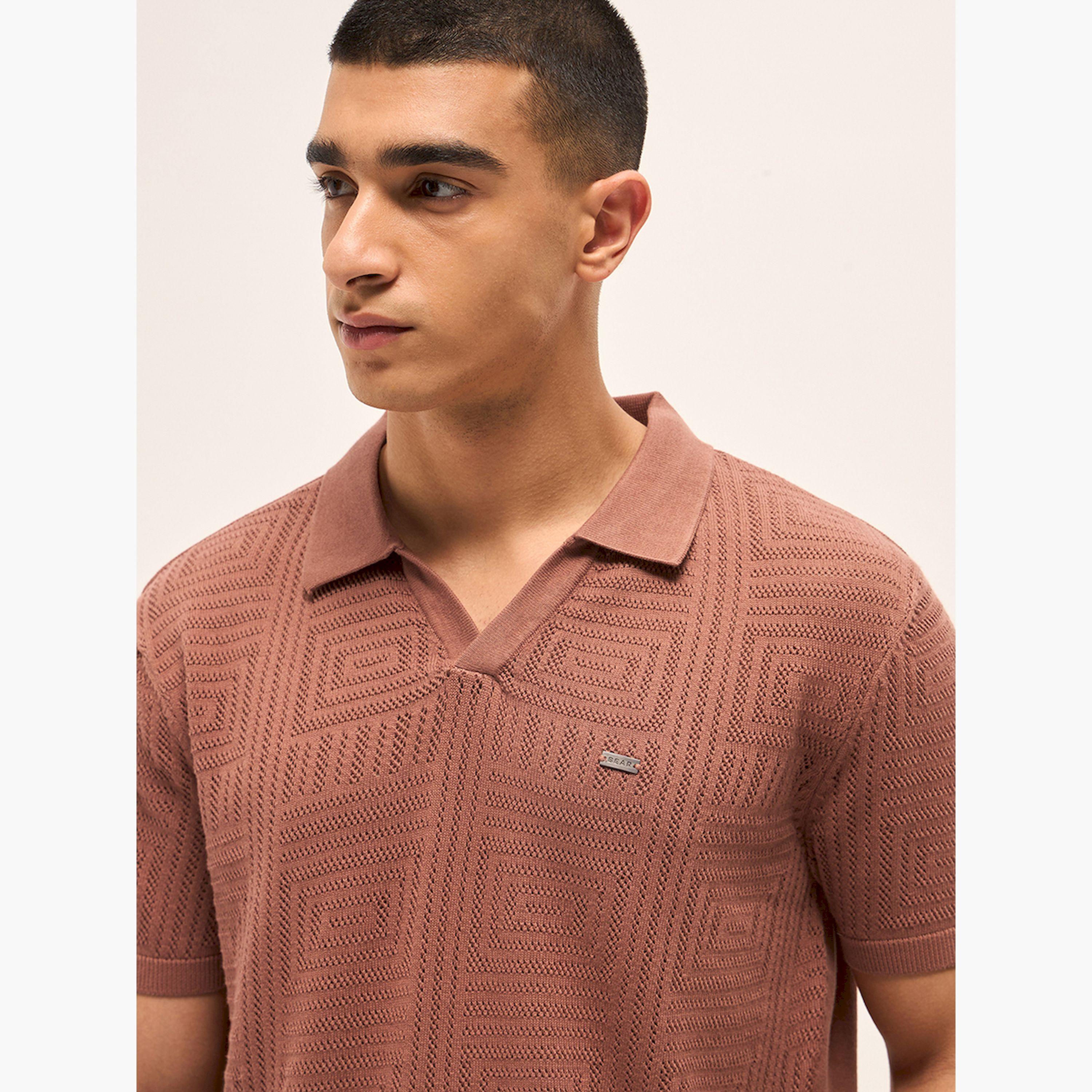 قميص بولو رجالي قطن خالص وقصة ضيقة-men-clothing-tshirtsandpolos-polos-image-6