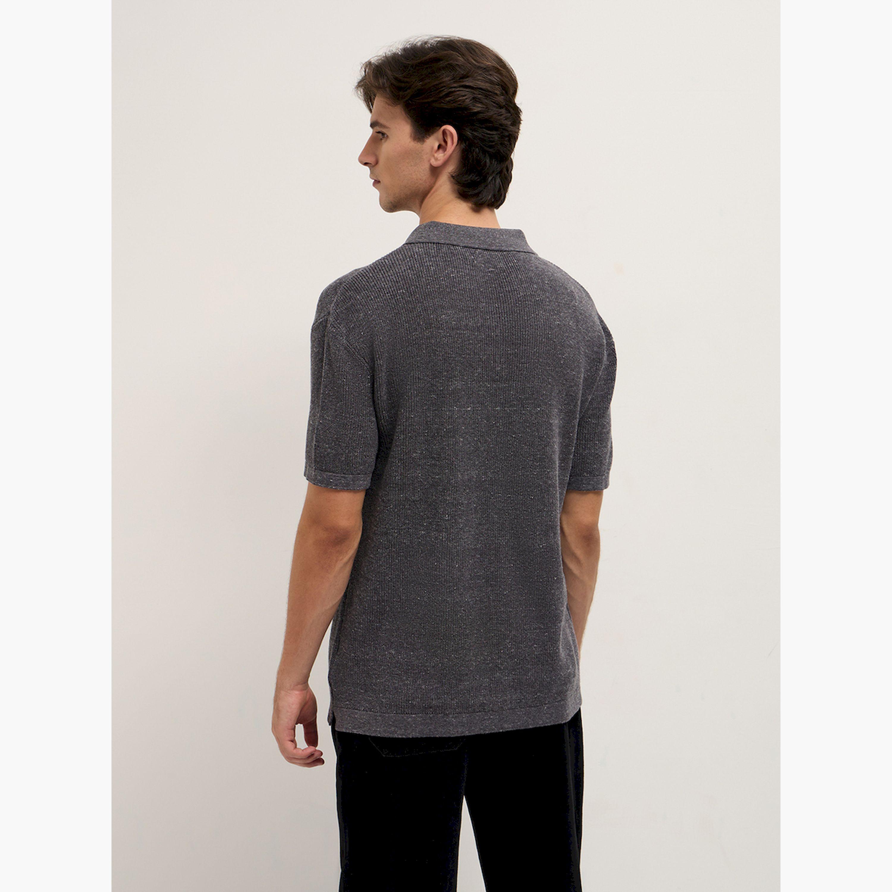 قميص بولو رجالي قطن خالص سادة وقصة مريحة-men-clothing-tshirtsandpolos-polos-image-5