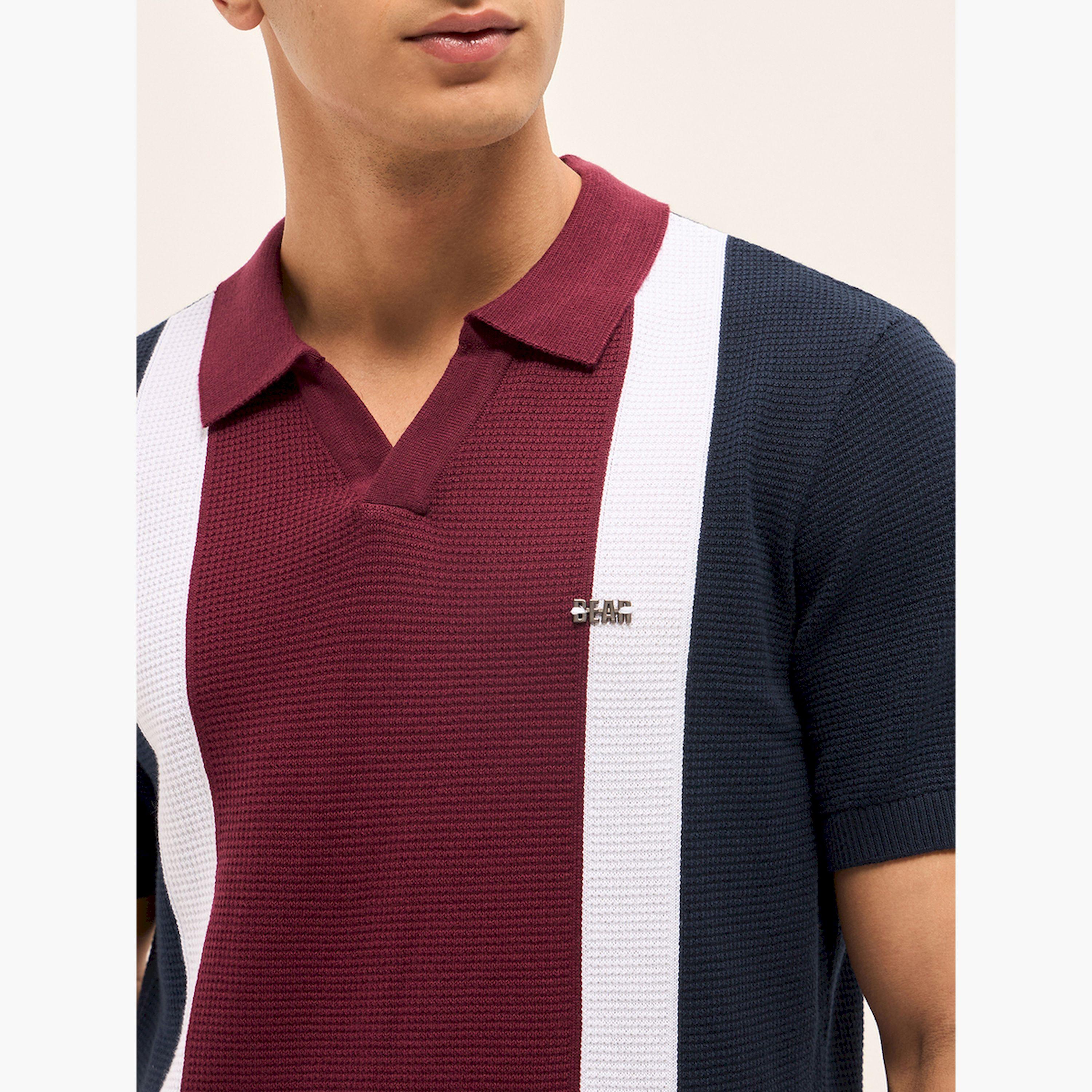 قميص بولو رجالي قطن خالص وقصة ضيقة-men-clothing-tshirtsandpolos-polos-image-6