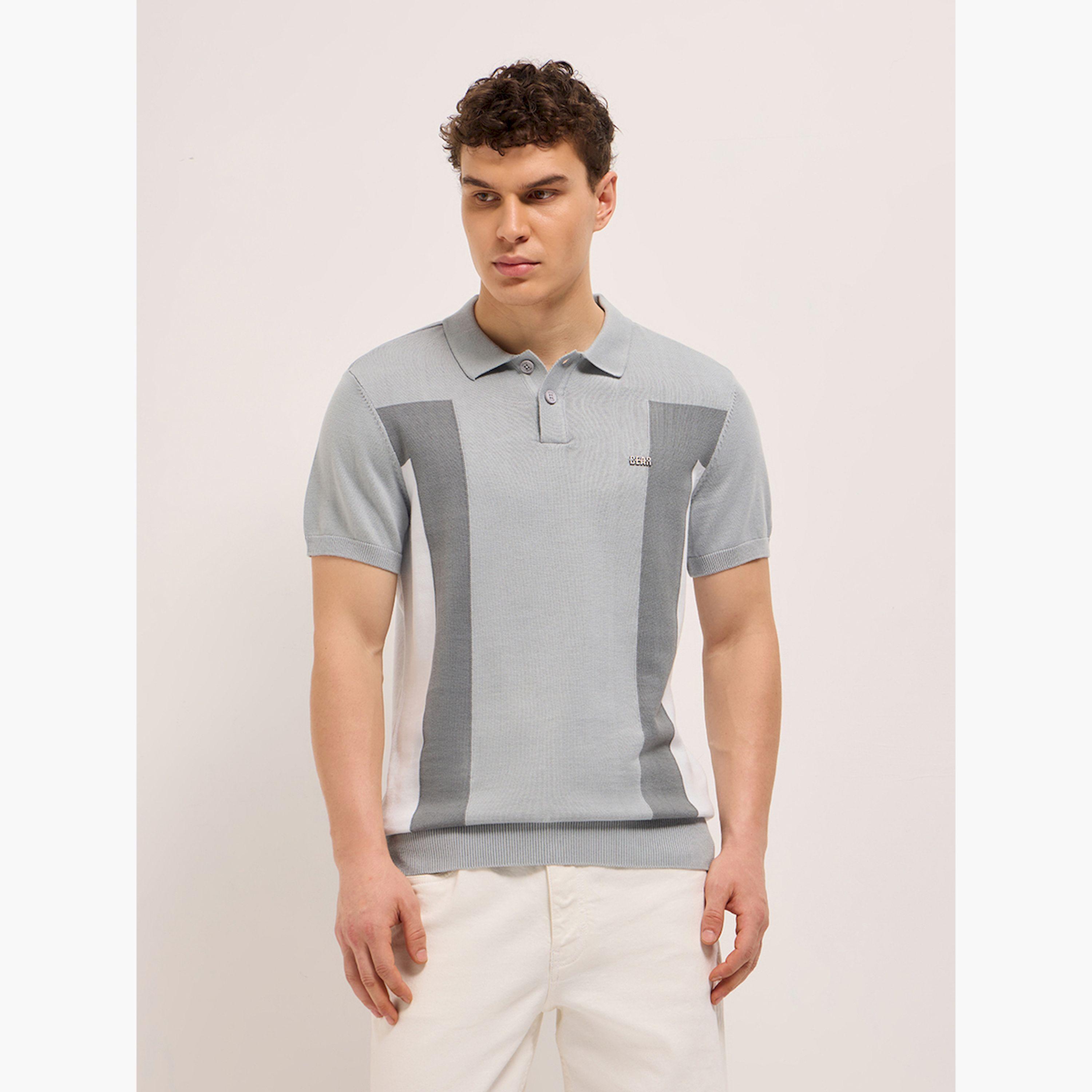 The Bear House X Styli Men Cotton Color Block Regular Fit Polo-men-clothing-tshirtsandpolos-polos-image-1