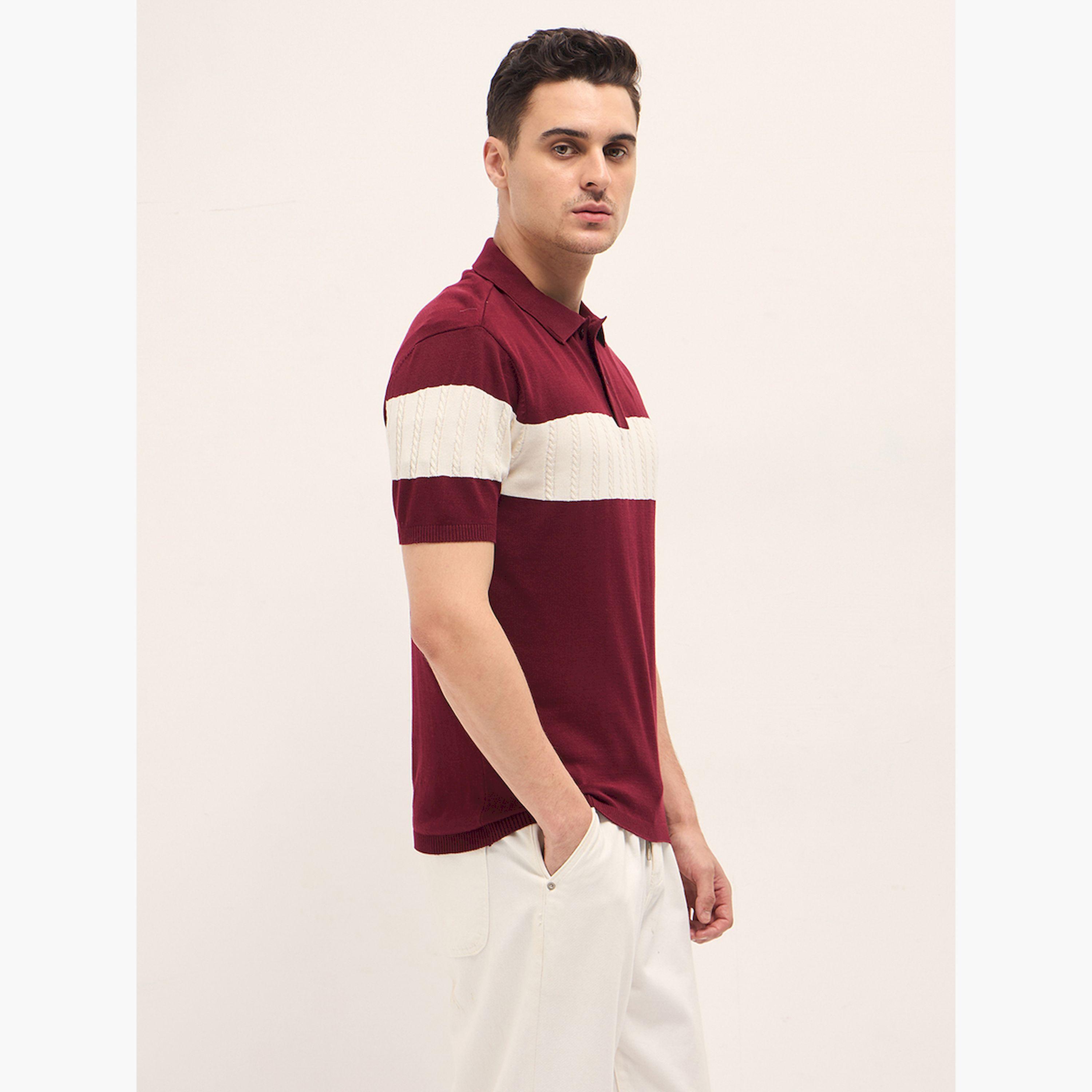 The Bear House X Styli Men Cotton Self Design Polo-men-clothing-tshirtsandpolos-polos-image-3
